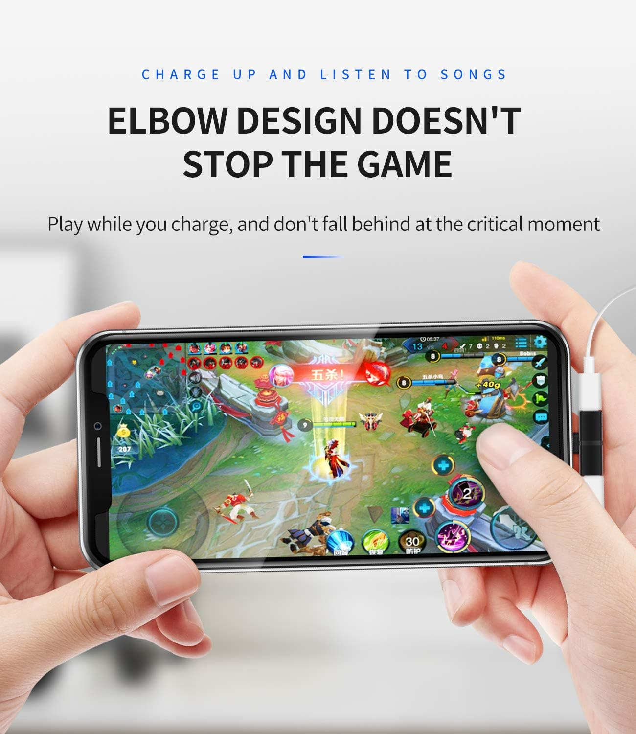 Iphone Headphone Splitter Dual Lightning Jack Dongle 2In1(2Pack)Audio Charging Adapter AUX Cable Adaptador Para Apple MFI Certified for 14 13 12 11 Pro Max Mini XS SE X 7 8 plus Charger Converter Cord