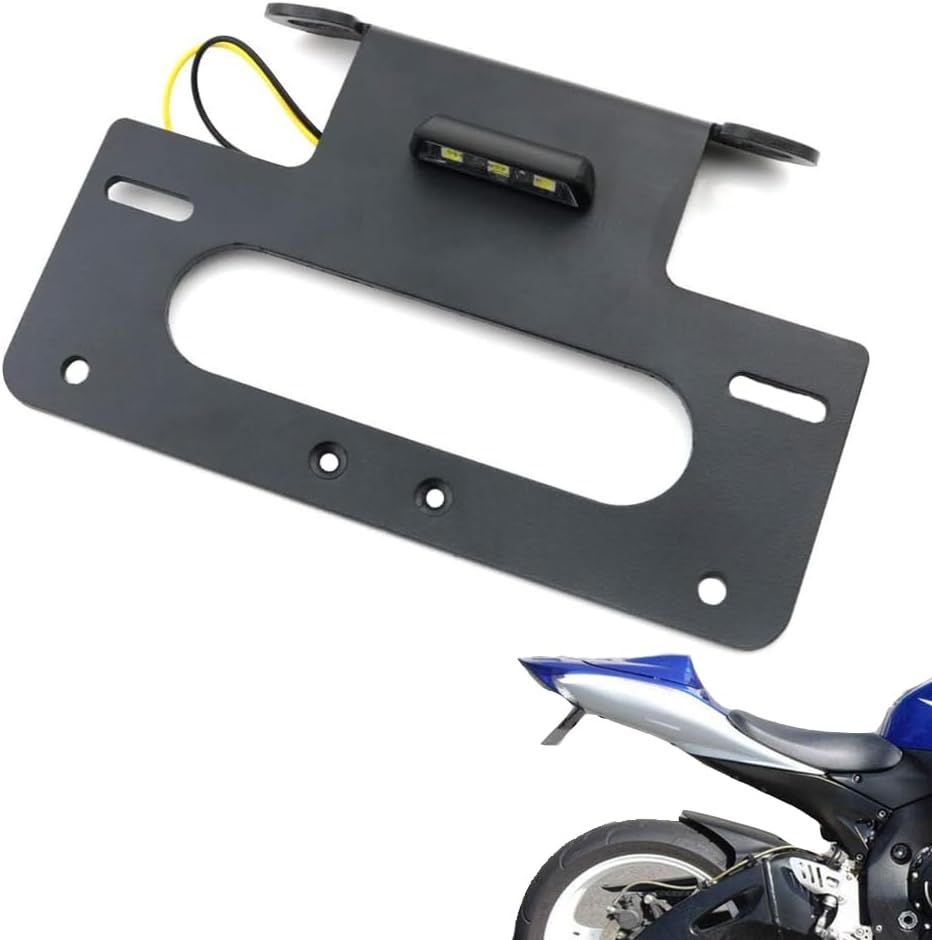 GSXR600 GSXR750 Fender Eliminator, Tail Tidy, for SUZUKI GSXR 600/750 L1 2011-2019, with Led License Plate Light (Black) image number 3