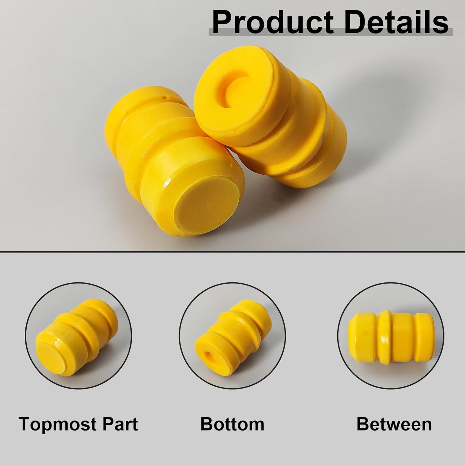 Yukauto TJ Bump Stop,Jounce Bumpers Compatible with 1997-2006 Wrangler TJ, 1993-1998 Grand Cherokee ZJ, 1994-2002 RAM 1500 2500 3500 Pickup (2Pair) image number 6