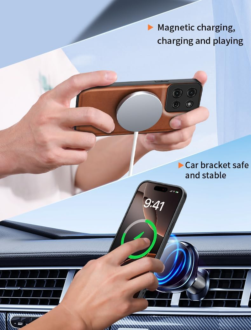 Luxury Mobile Phone Case for Motorola Moto G75 5G - Leather Protective Case with Integrated Magnetic Ring (Compatible with Magsafe Accessories) - Blue