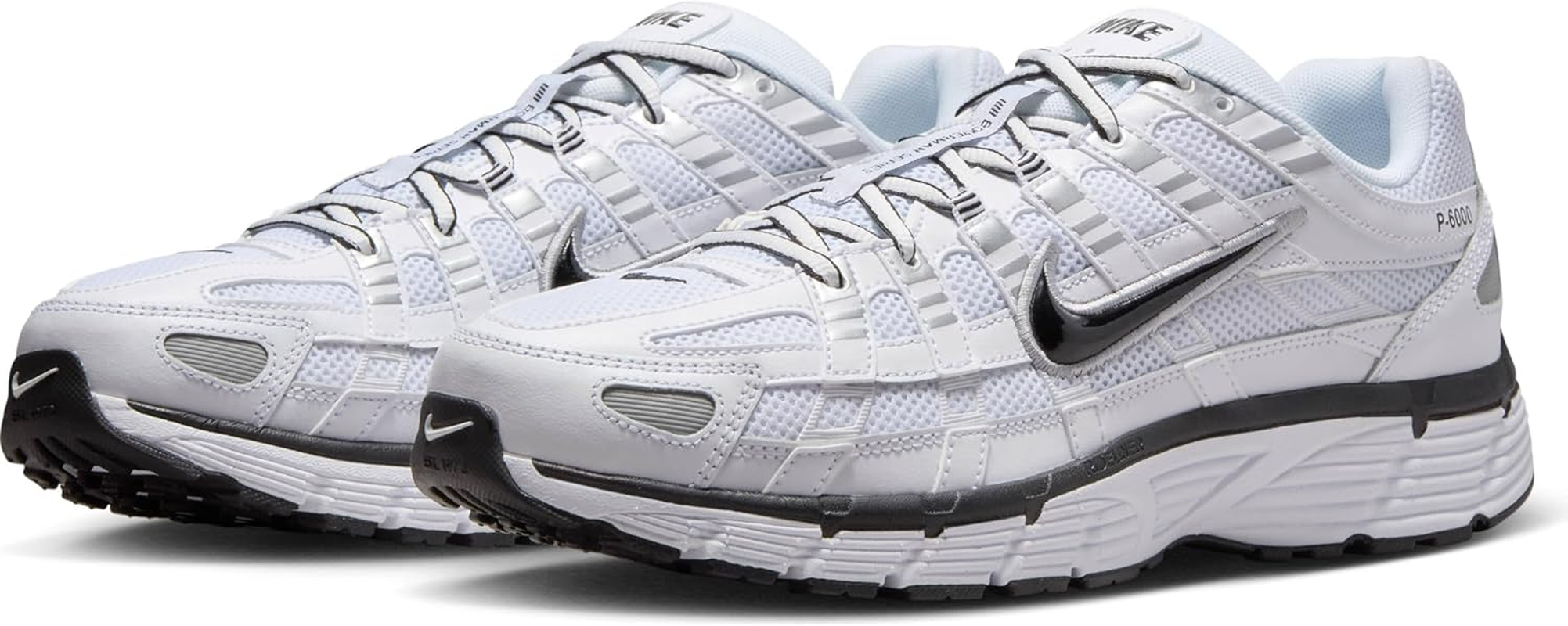 Nike P-6000 Men'S Shoes (CD6404-107, White/Metallic Silver/Black/Black) image number 4