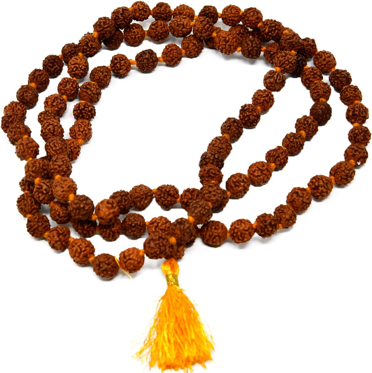 Wonder Care- 108Wood Beads Rudraksha Mala Panch Mukhi Rudraskha Mala Divine and Authentic Rudraksha Mala Unique Wood Beads Semi-Precious Rudraksha Mala Organic and Ayurvedic Jewellery image number 3
