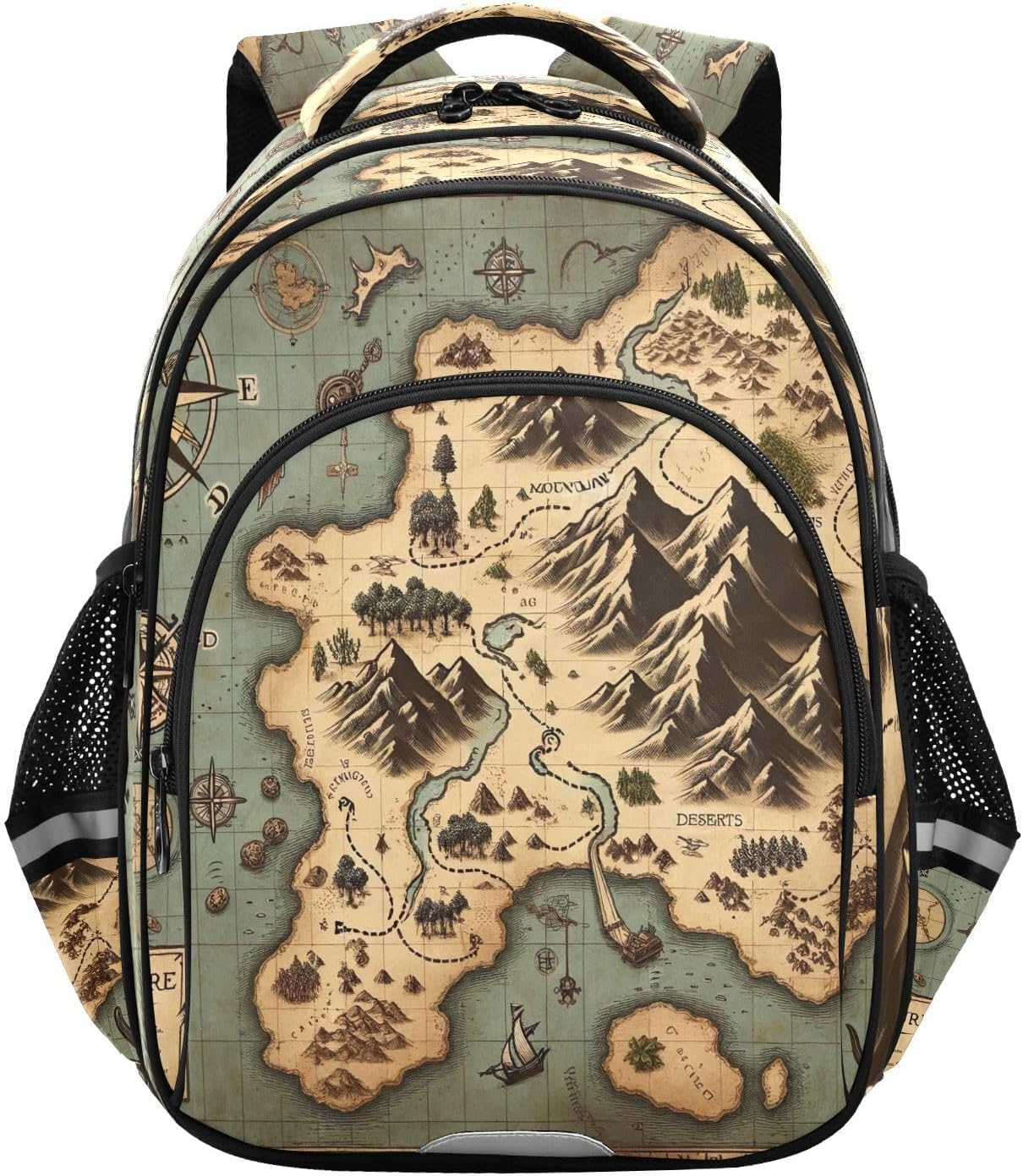 RPLIFE Backpack for Kids Ages 3-8, Game Treasure Map Elementary Kids Backpack, 15 Inch image number 3