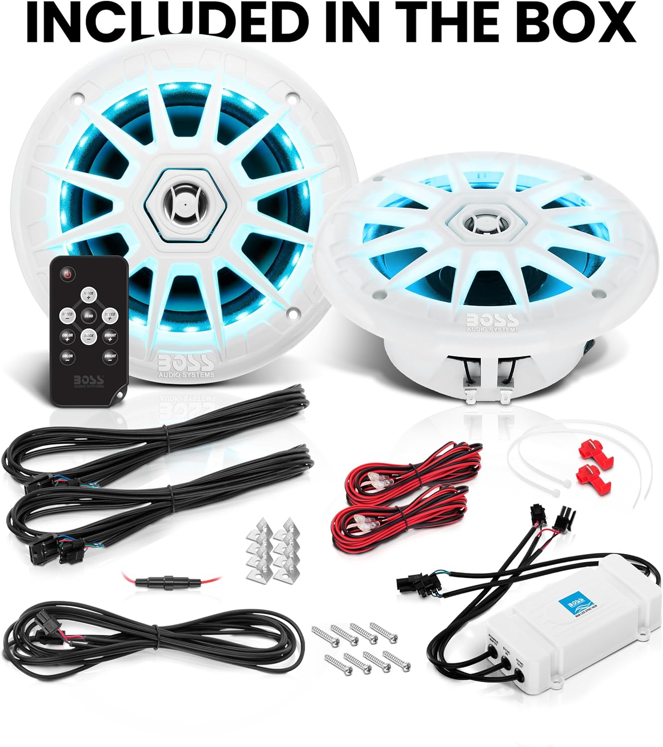 Boss Audio MRGB65 2-Way 200W Marine Full Range Speakers, 6.5 Inch image number 2