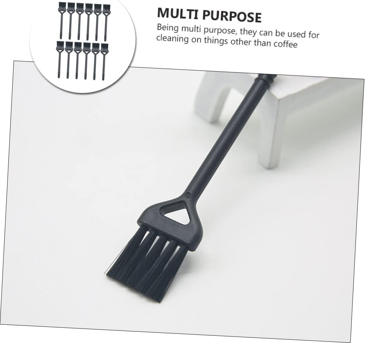 FELTECHELECTR 3Sets Mini Plastic Machine Brush Cleaning Espresso Machine Brush Multi-Purpose for Tea Sugar Baking 20Pcs*3 image number 5