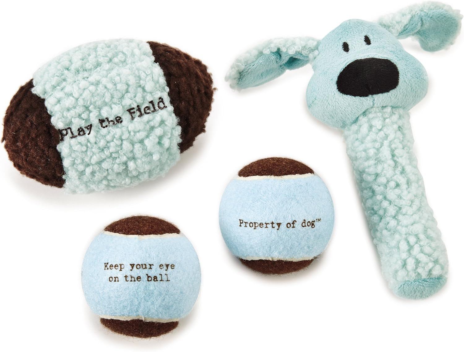 Dog Is Good 4-Piece Dog Toy Gift Box &ndash; Play the Field Plush Toys Great for Games of Fetch to Exercise Your Dog image number 2