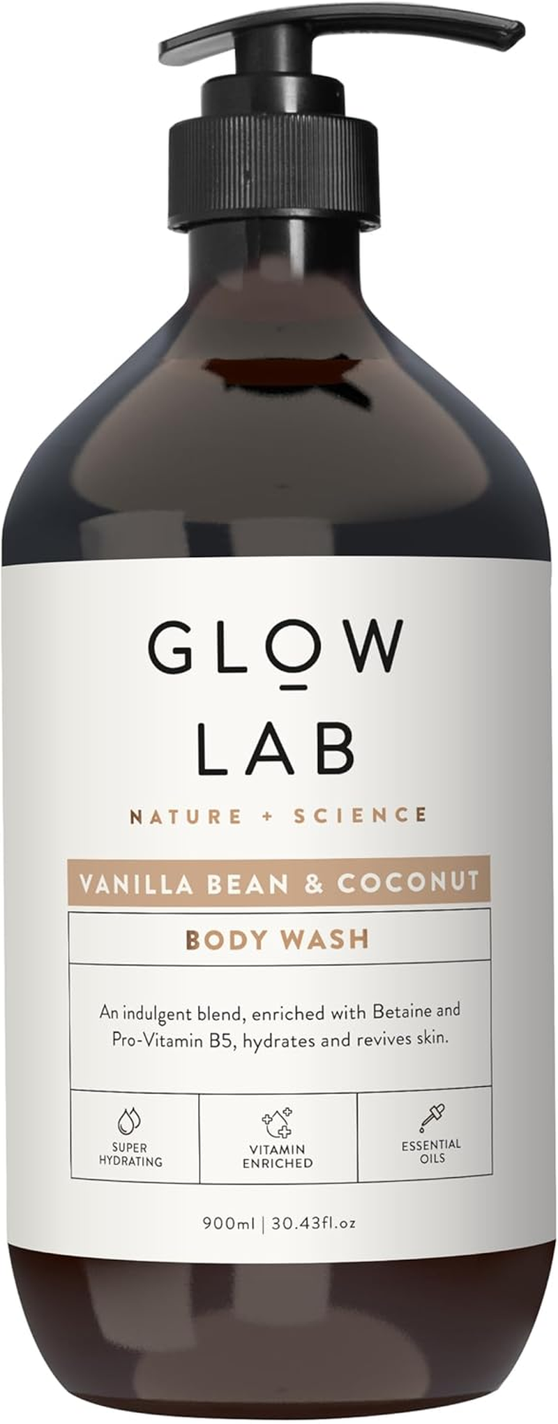 Glow Lab Vanilla Bean and Coconut Body Wash