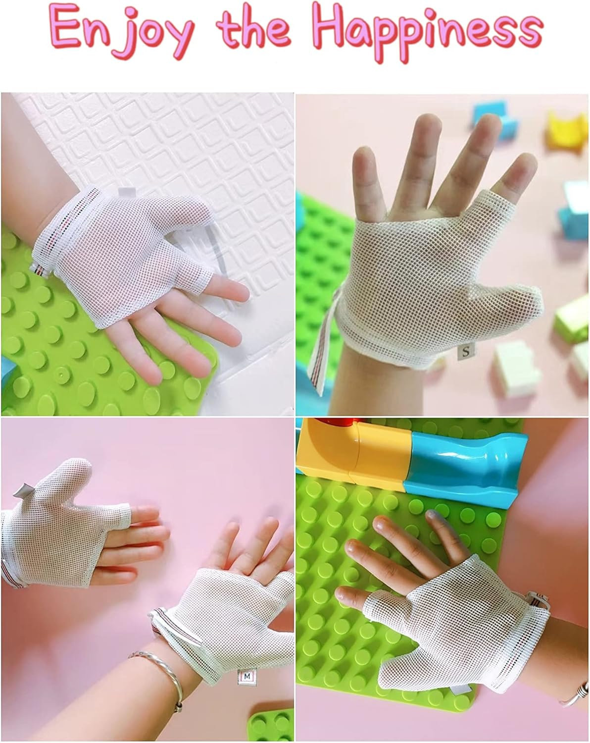 4 Pcs Thumb Sucking Stop for Kids Baby Stop Thumb Sucking Thumb Guard for Thumb Sucking (XM) - L image number 3