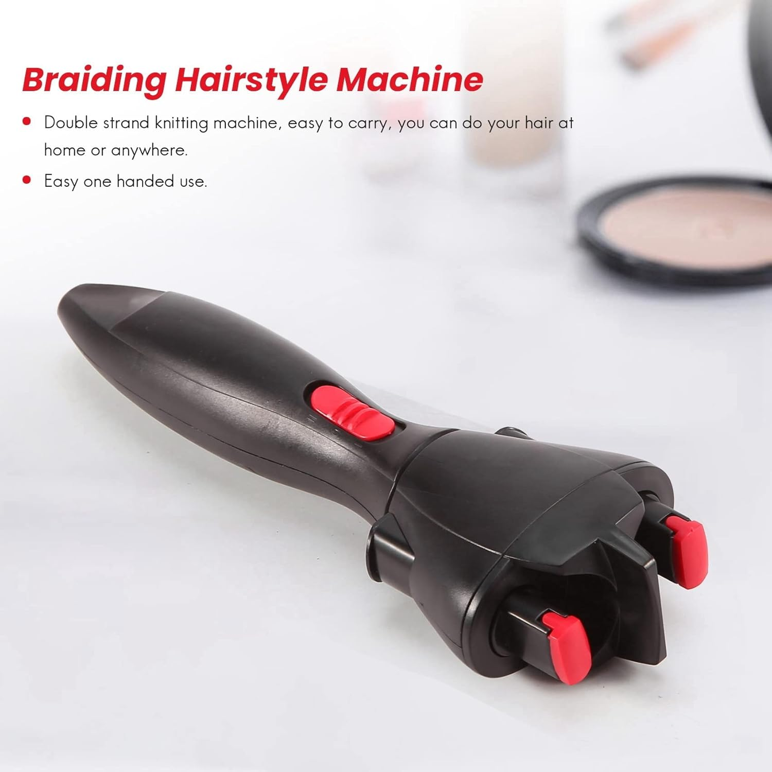 MOUNAY Electric Hair Braider Automatic Twist Braider Knitting Device Hair Braider Machine Braiding Hairstyle Hair Styling Tool image number 1