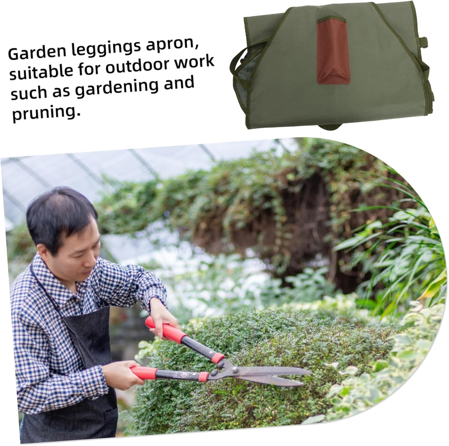 Garden Harvesting Aprons Women Vegetable Picking Pouch Pockets Fruit Trimming Bag for Stable Oxford Cloth Garden Supply image number 4