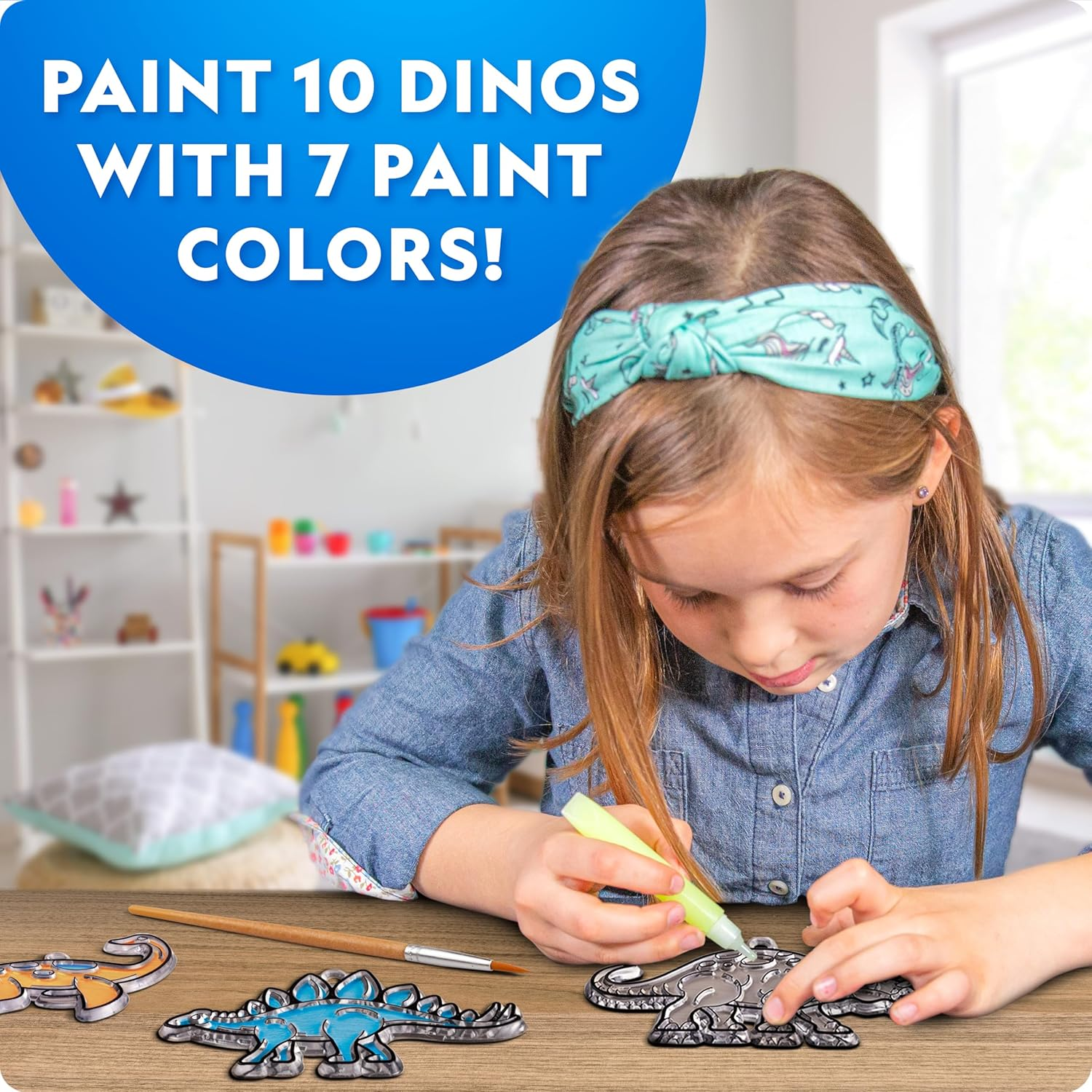 National Geographic Stained Glass Art Kit &ndash; Arts & Crafts for Kids, Make Window Sun Catchers, Creative Activities for Ages 4&ndash;8, Suncatcher Kit image number 4