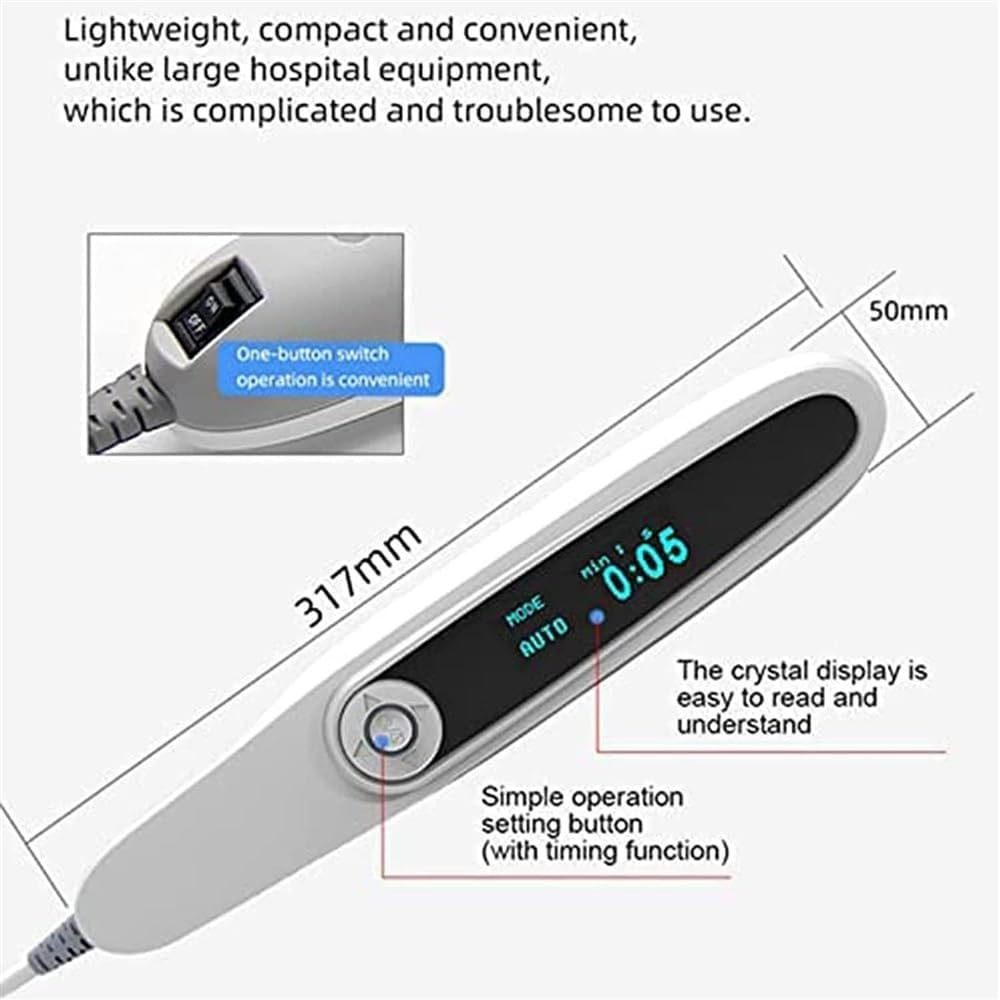 Ultraviolet Phototherapy Lamp,Uvb Light Therapy Home UV Phototherapy LCD Display Intelligent Controller Home Use Uvb Therapy Lamp for Skin,Body & Scalp,Include Goggle image number 2