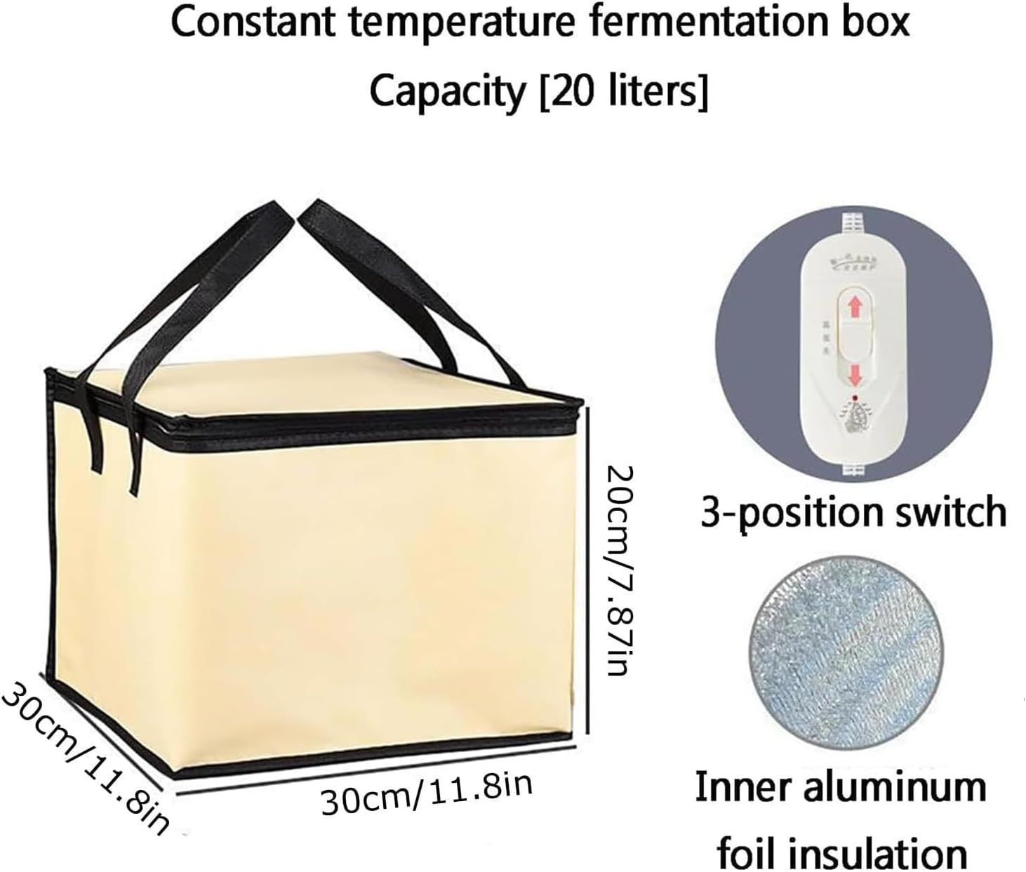 Roczential Bread Proofer Dough Proofer Temperature Control Bread Making Tool Sourdough Starter Warmer Sourdough Heating Pad Yogurt Bread Fermentation Baking Fermentation for Making Bread image number 3