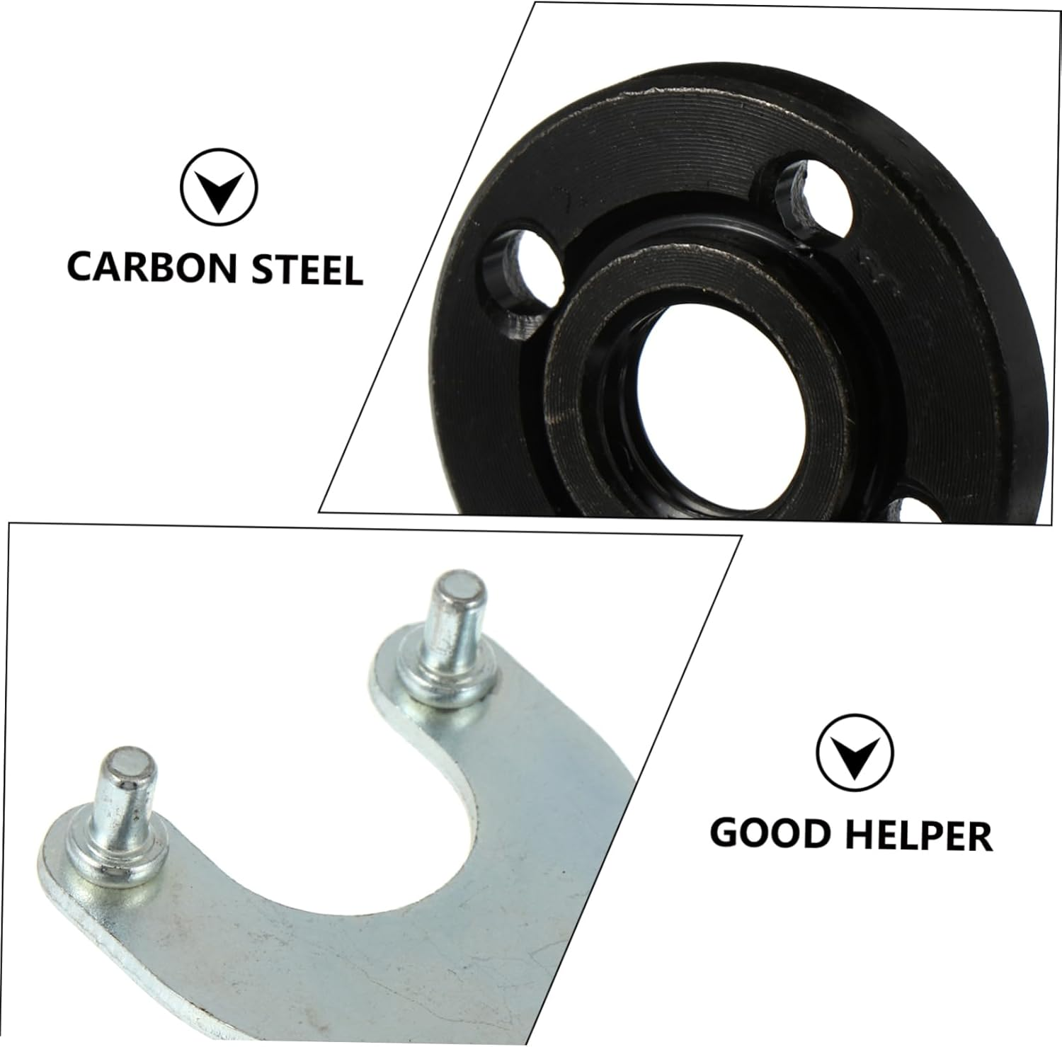 Angle Wrench Spanner with Gaskets Flange Nut Kit for Grinding Machines 7Pcs Set Including Pin Wrench and Upper Lower Press Plates Suitable for Power Tool Maintenance image number 2