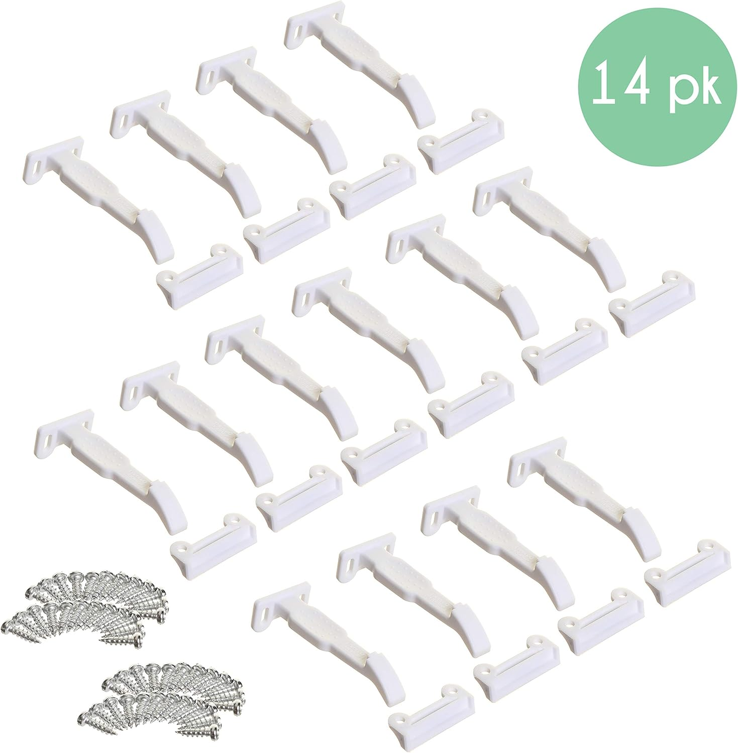 Little Chicks Cabinet and Drawer Baby Safety Locks, 14 Piece Set image number 2