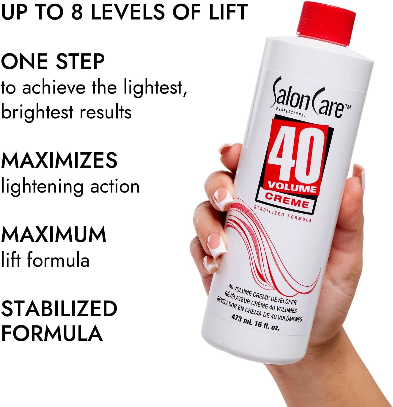 (470Ml) - Salon Care 40 Volume Creme Developer image number 2