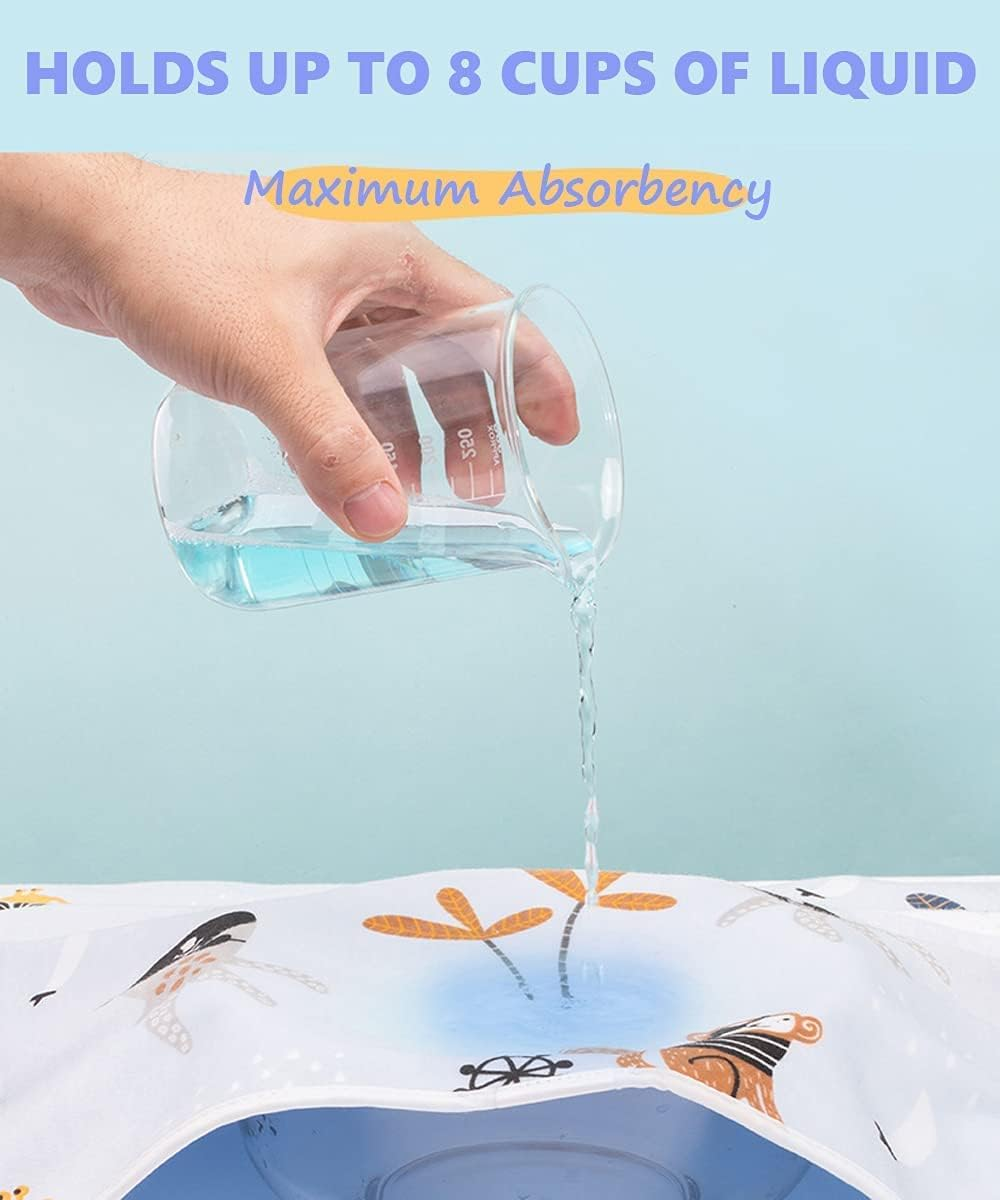 Baby Waterproof Bed Pad Bed Wetting Pads Washable for Kids Toddler Potty Training Pads Baby Wateproof Pad Mat for Pack N Play/Crib/Mini Crib Reusable Incontinence Underpads for Kids/Adult/Pets image number 6