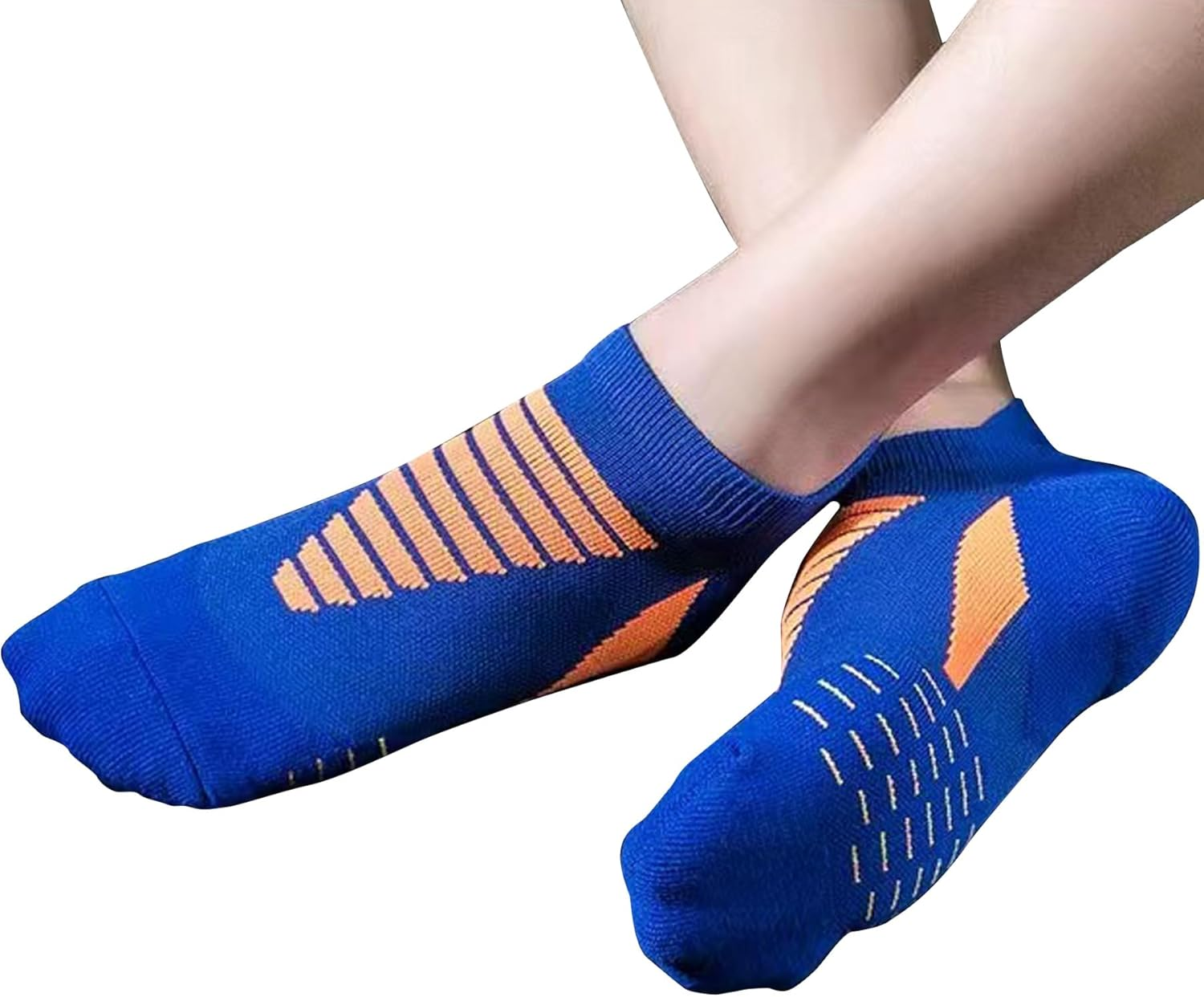 Dress Cici Men'S Cushioned Low Cut Socks with Heel Tab, Nylon Athletic Ankle Socks (3 Pack) - Black+Grey+White image number 5