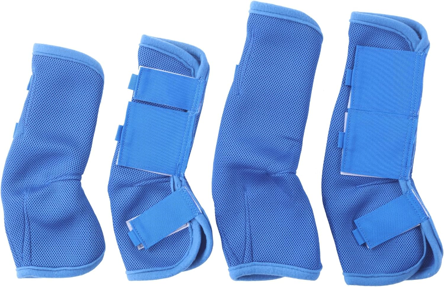 Fly Boots for Horses Set of 4, Breathable Comfy Mesh Horse Leggings Reduce Stomping, Hoof Stress, and Leg Fatigue Skyblue Pony