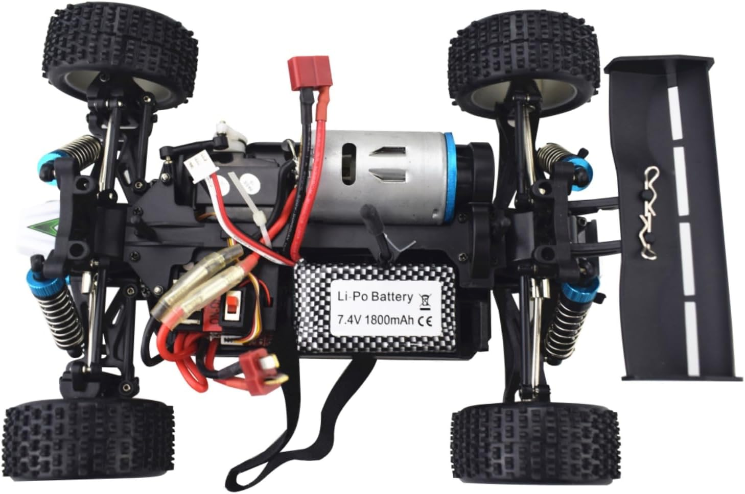 Fytoo 2Pcs 7.4V 1800Mah T-Head High Speed Lipo Battery for WLTOYS A959-B A969-B A979-B K929-B 144001 Remote Controlled High Speed Off-Road Vehicle