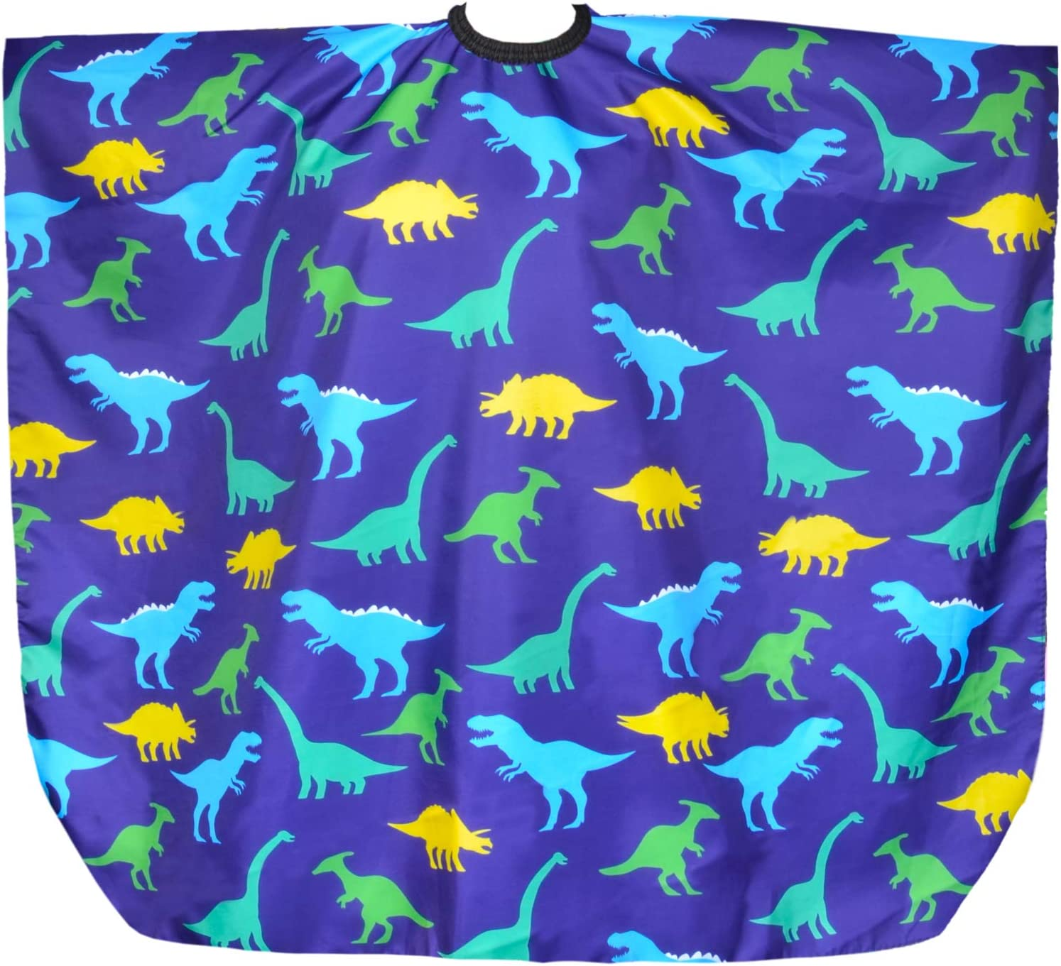 Kids Haircut Cape, Unicorn Dinosaur Barber Cape with Adjustable Neckline, Hair Cutting Cover Apron Gown for Girls Boys image number 3