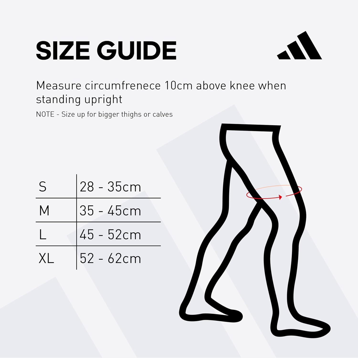 Adidas Aeroready Knee Support - Ergonomic Compression Sleeve with Patella Ring, Side Stabilising Supports & Sweat-Wicking Fabric for Joint Protection, Training & Sport Recovery, (Large) image number 4