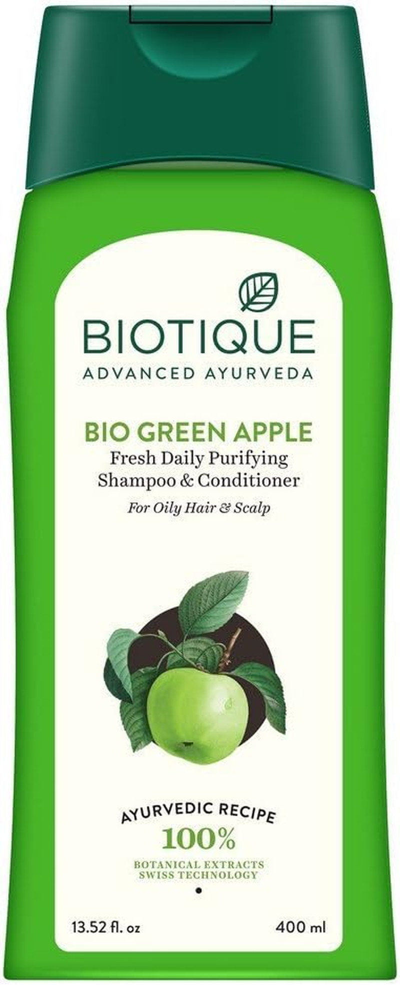 Biotique Green Apple Shampoo, 400Ml image number 2