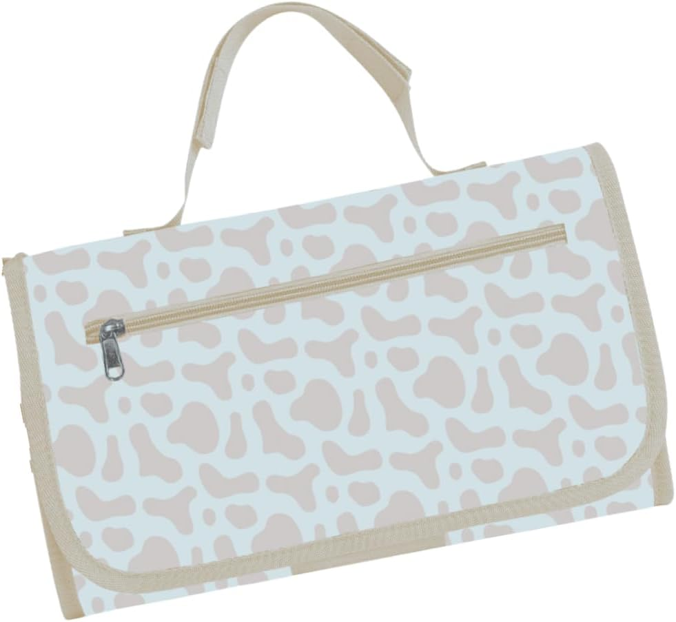 Changing Pad and Nappy Bag Set - Easy to Use - Sleek Waterproof Design - Fits in Back Packs, Prams Etc Easily - Portable Newborn Baby Care Essentials (Black)