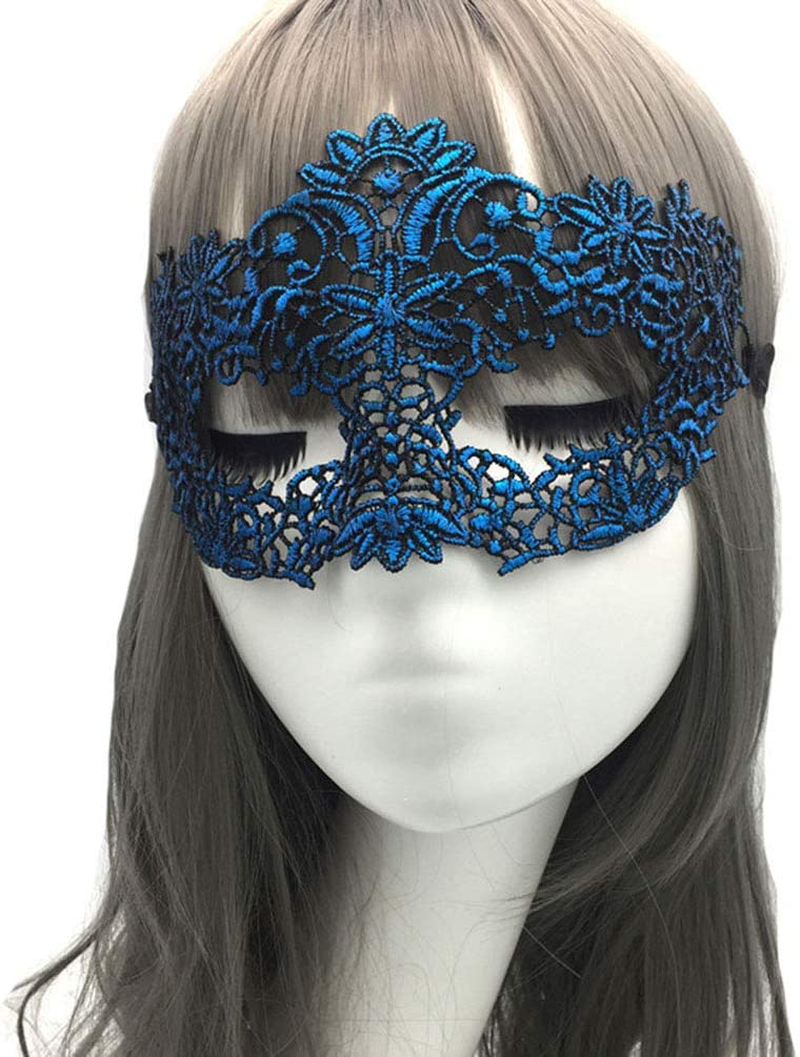 Imapo Masquerade Mask for Women 4 Pack, Girl'S Sexy Lace Venetian Style Eye Masks for Cosplay Mardi Gras Halloween Party Costume Ball - 4 Color image number 1