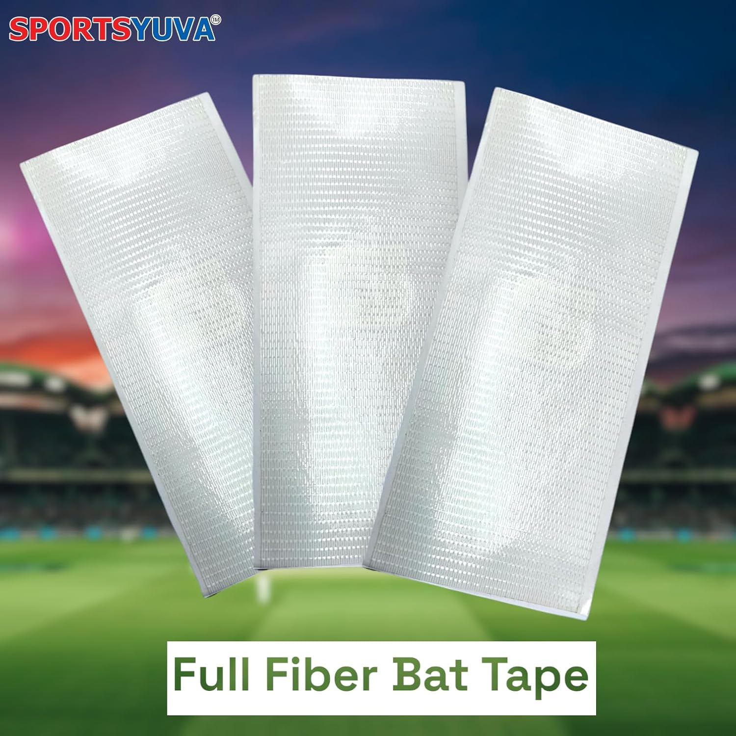 SPORTSYUVA Cricket Bat Face Tape, anti Scuff Fiber Sheet-Bat Protection Sheet Pack of 3 image number 4