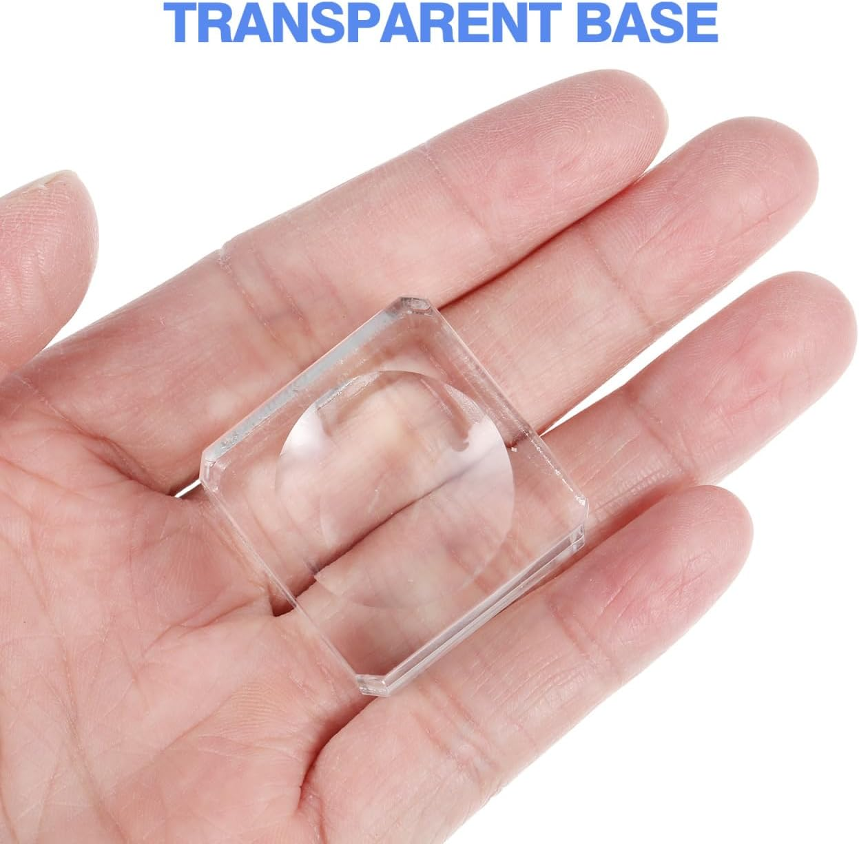 BESTOYARD Crystal Ball Stand Clear Glass Ball Base with Concave for Displaying Objects for Crystal Balls Eggs and Sports Balls image number 3