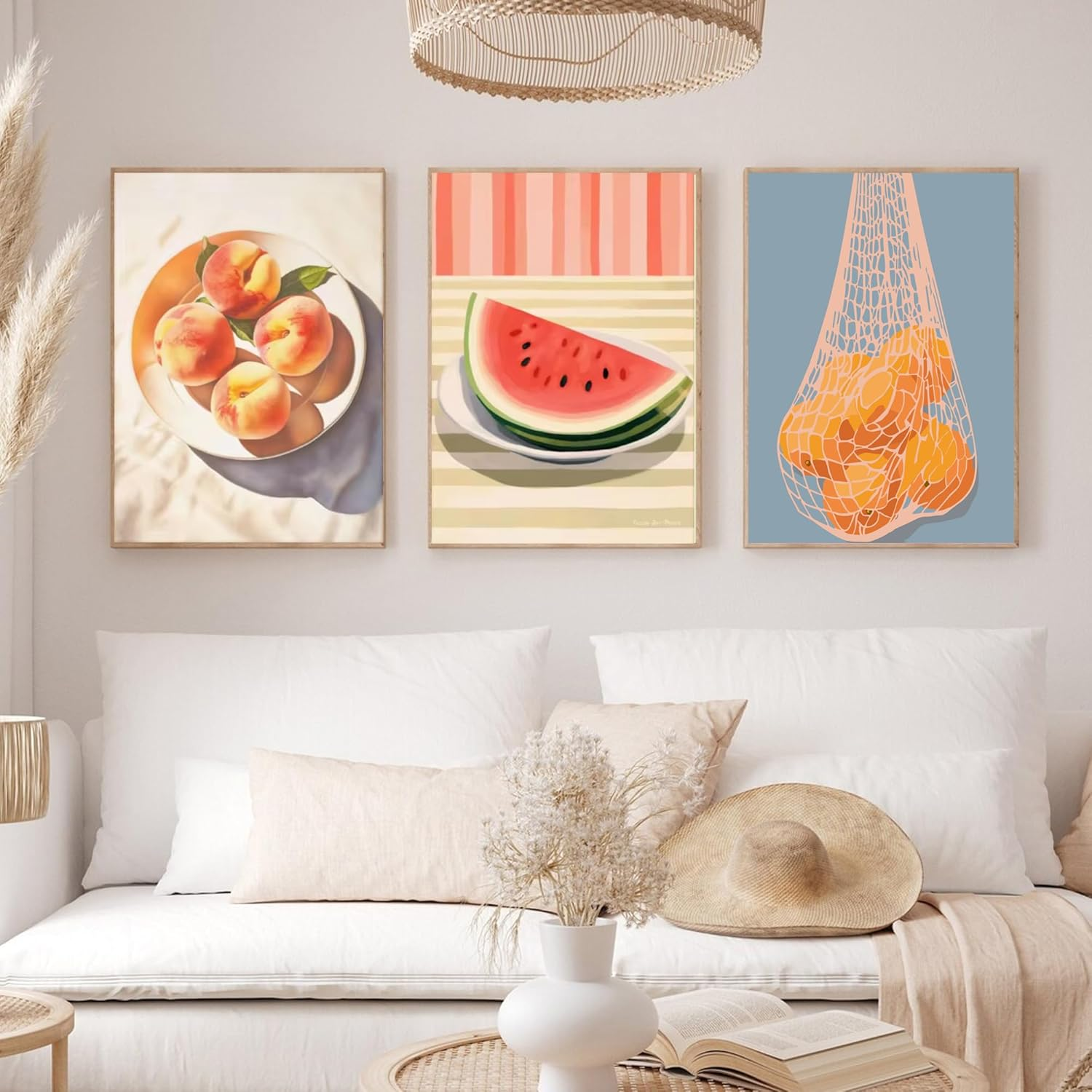 6 Packs Paint by Numbers Kit for Adults, DIY Acrylic Painting on Canvas, Fruit Oil Painting Kits for Home Wall Decor, 7.8X11.8 Inches - Fruit image number 3