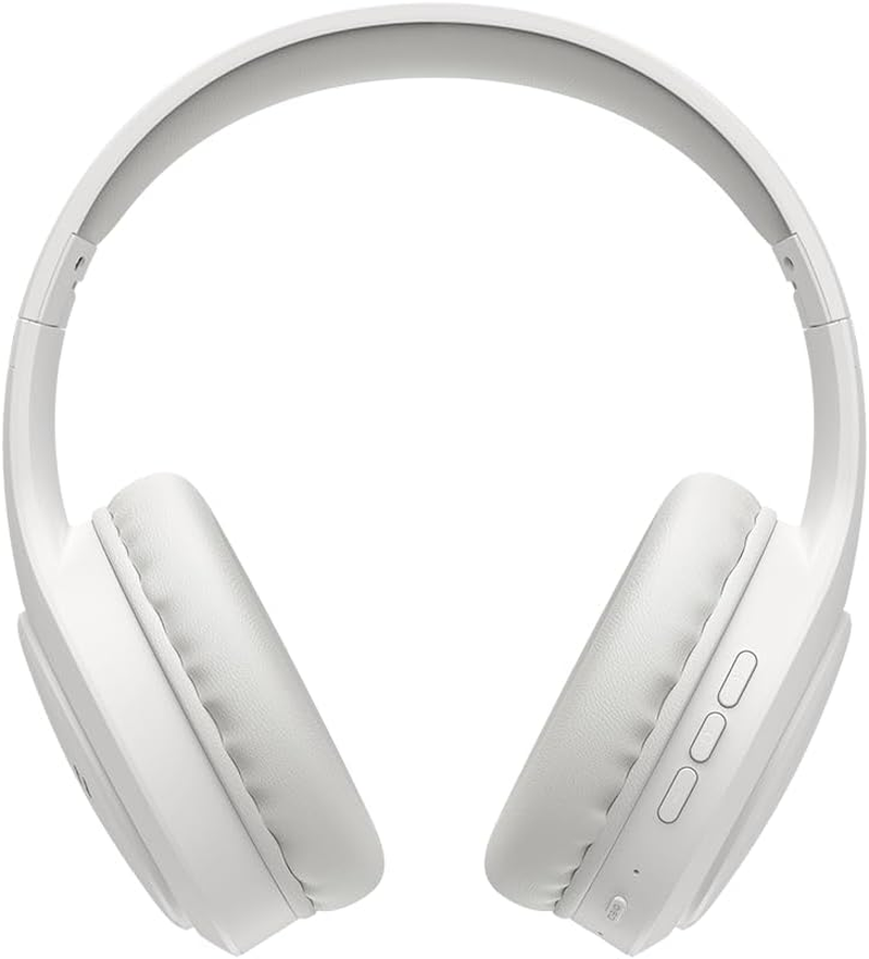 SPC Heron Studio Bluetooth Headphones Over-Ear with 30 Hours Battery Life, Two Simultaneous Connections, Built-In Microphone, Aux-In Input and Foldable, Colour: White image number 3