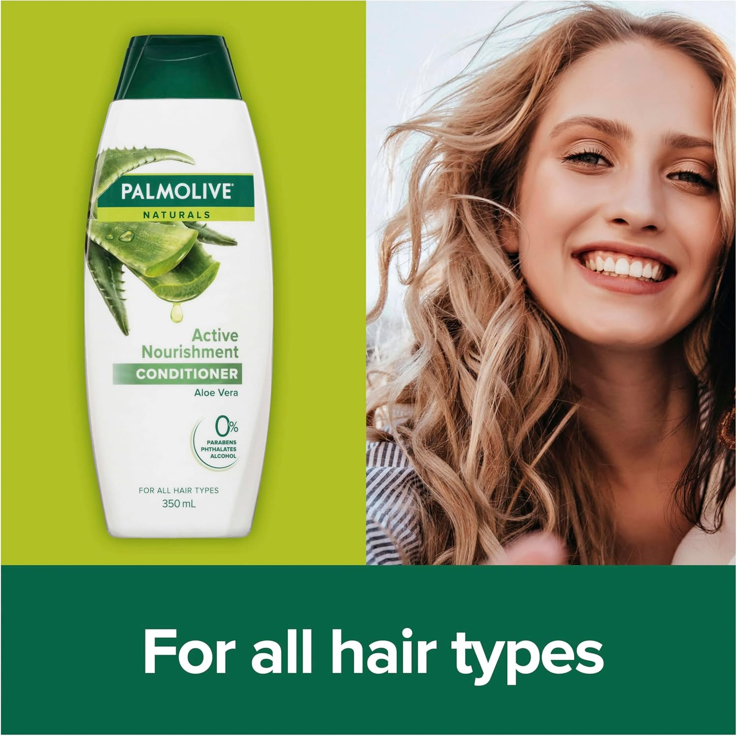 Palmolive Naturals Active Nourishment Aloe Vera Conditioner 350 Ml image number 2