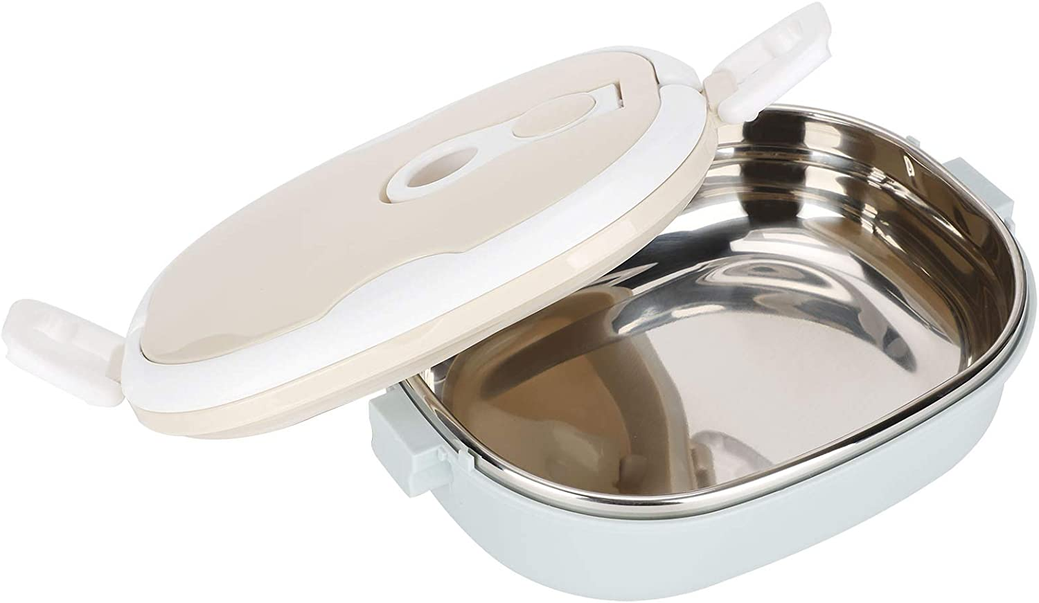 Lunch Box 900Ml, 1 Layer Thermal Insulated Hot Food Lunch Containers Portable 304 Stainless Steel Bento Lunch Box Cold and Hot Food Storage for School Office Outdoor Travel (Monolayer) image number 5