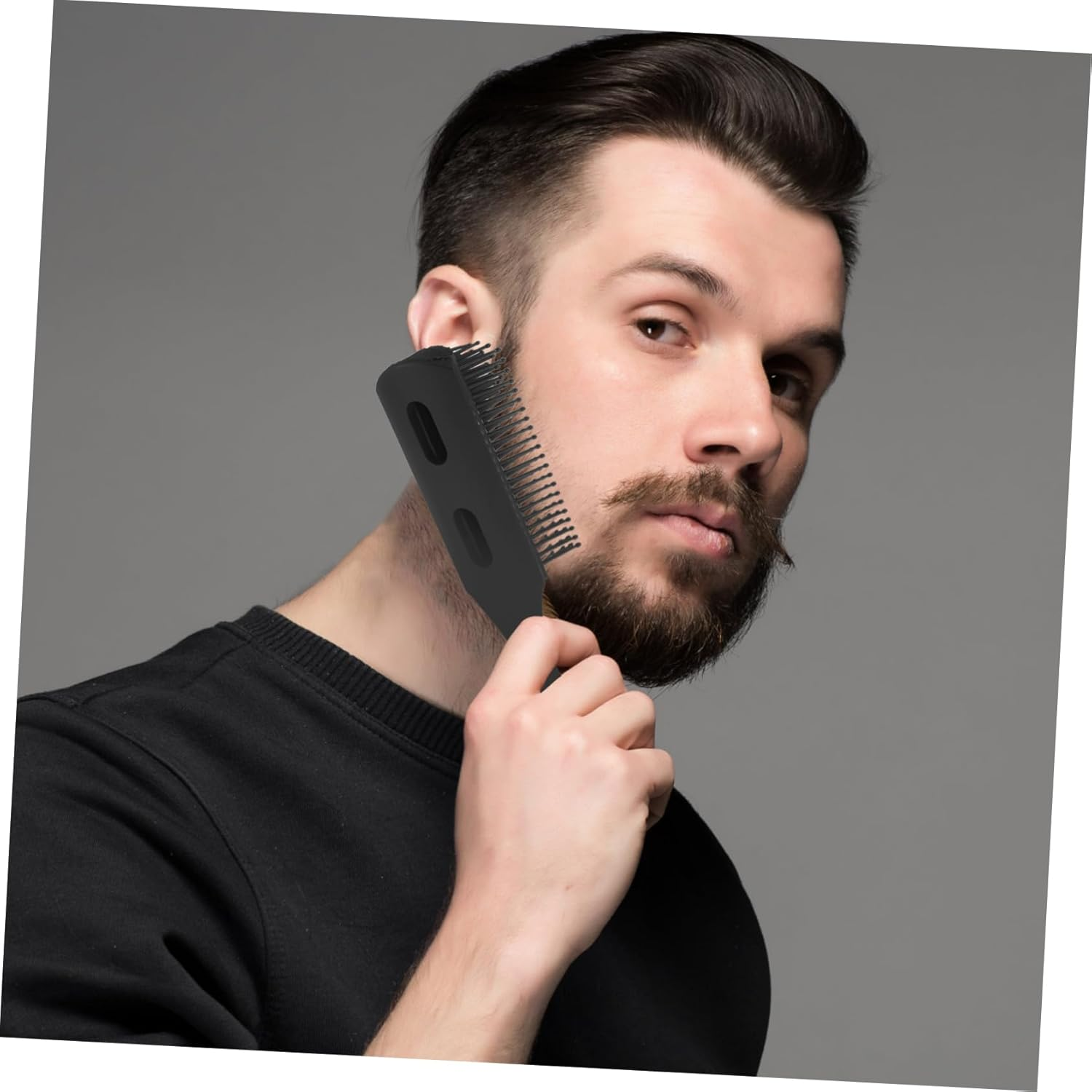 Healeved Detangling Hair Brush for Men Women Static Comb with Ribbed Teeth Scalp Massaging Styling Tool for Wet Dry Hair Salon Home Use image number 2