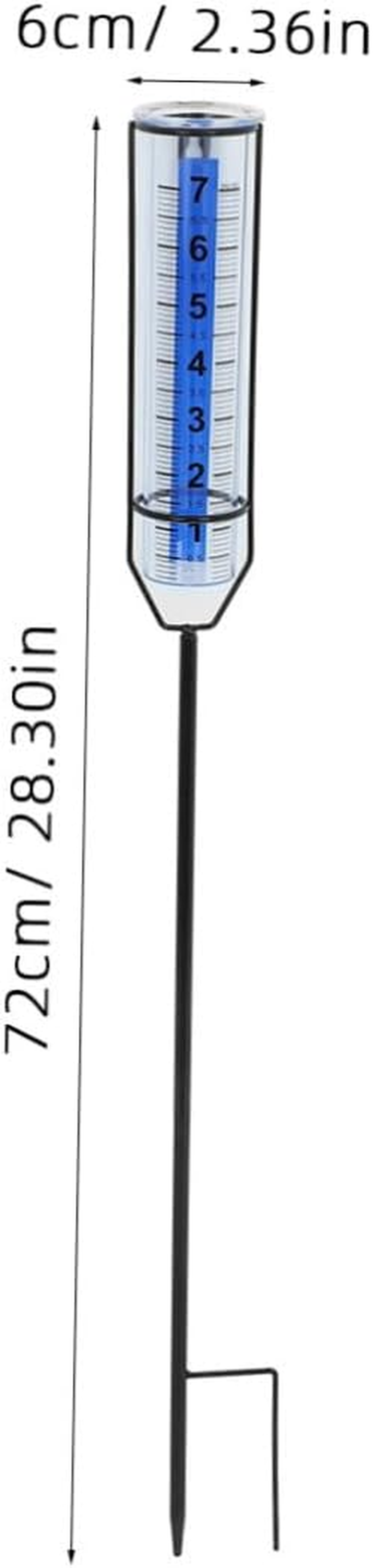 POPETPOP Rain Gauge Outdoor Decorative Large Numbers Rain Measuring Tool for Garden and Deck image number 3