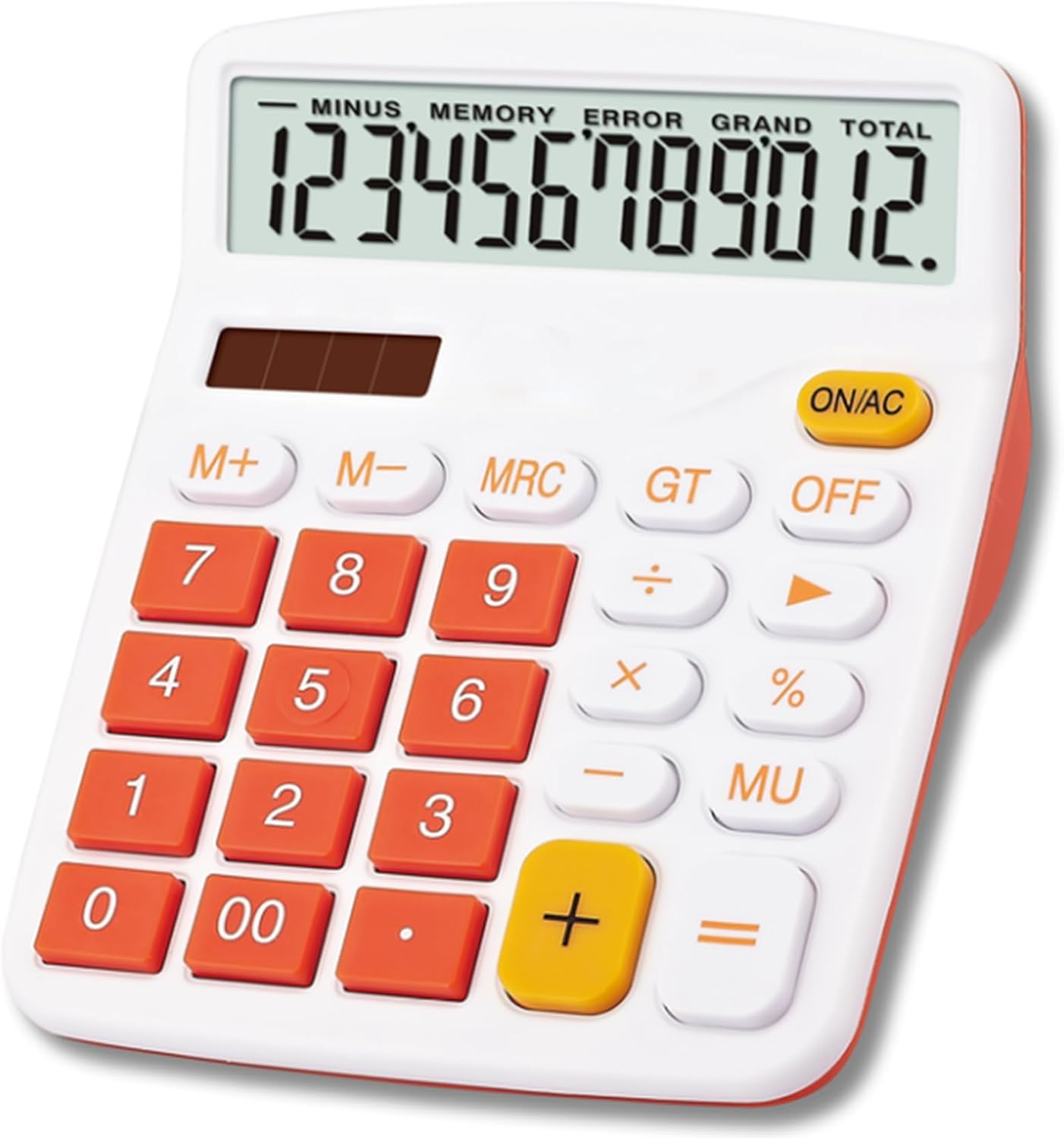 Mengshen Office Basic Calculator Solar Battery Dual Power Financial Dedicated Calculator 12 Digit Display Large Standard Function Desktop Business Calculator Multifunctional image number 2