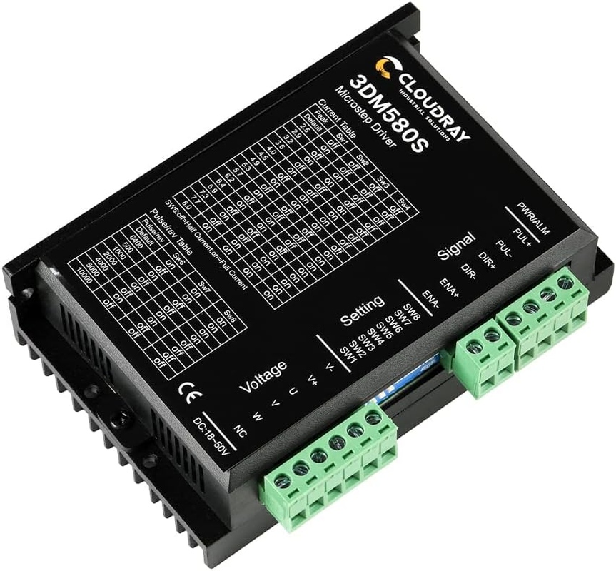 Cloudray 3-Phase Stepper Motor Driver 3DM580S 1.0-8.0A 18-50VDC for CNC Nema 17, 23, 24 and 34 Stepper Motor image number 4