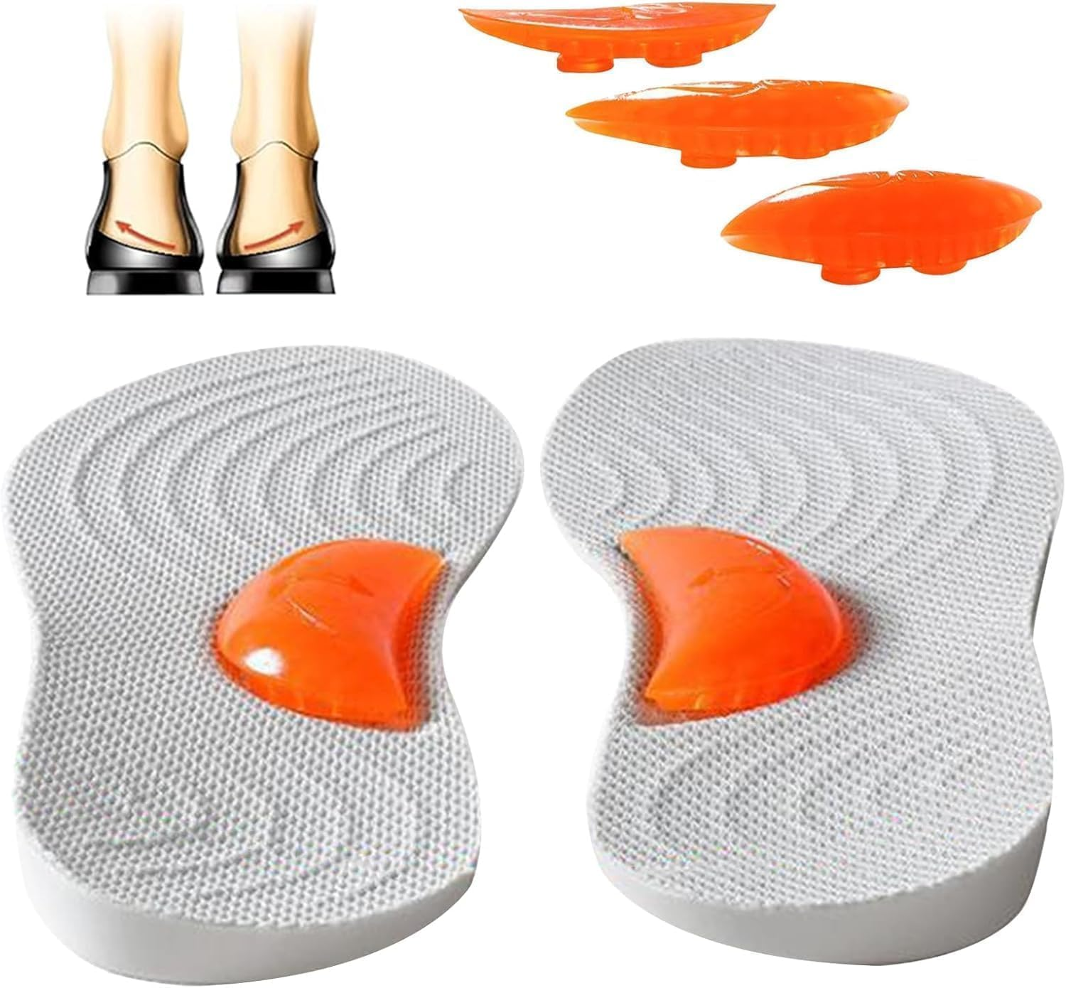 O/X Leg Orthopedic Insoles,Supination & over Pronation Corrective Shoe Inserts for O/X Type Legs,Flat Feet,Foot Alignment,Knock Knee Pain,Over Pronation (39) image number 1