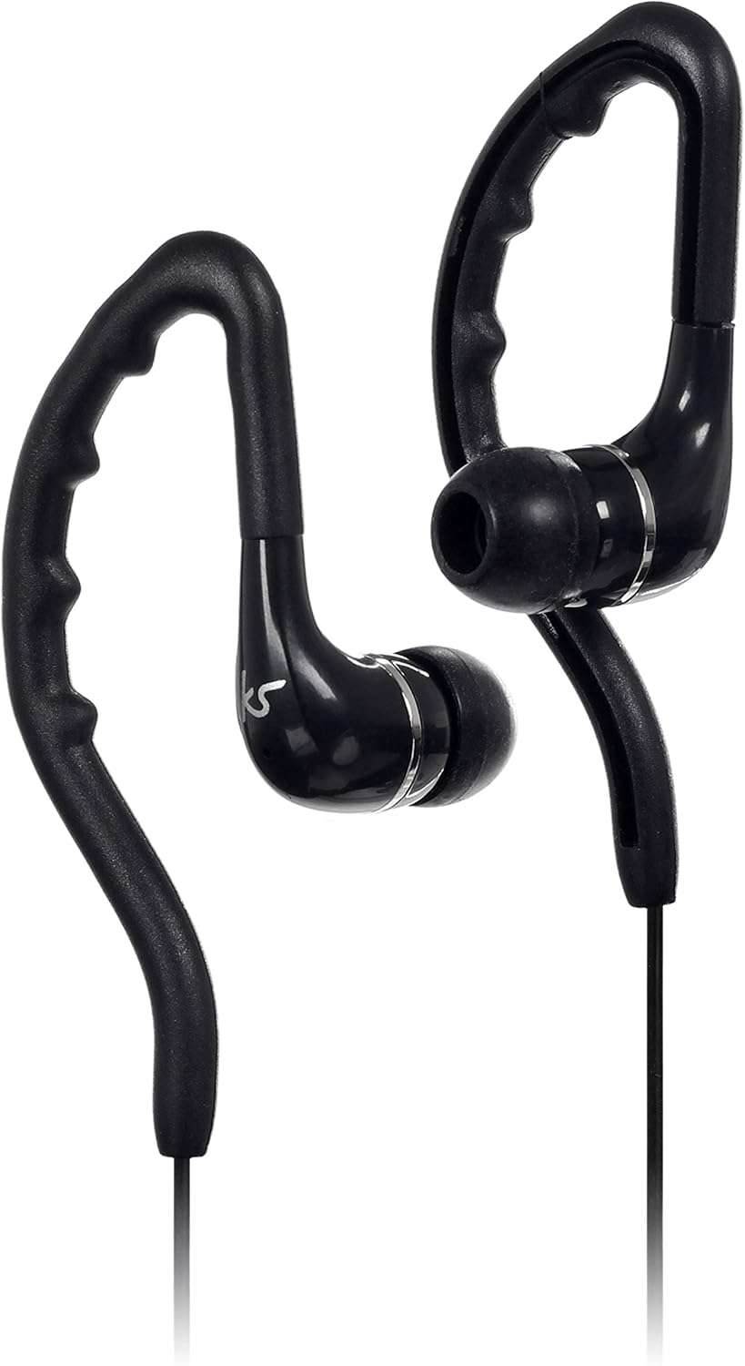 Kitsound Enduro Water Resistant Sports Earhook Earphones - Black image number 3