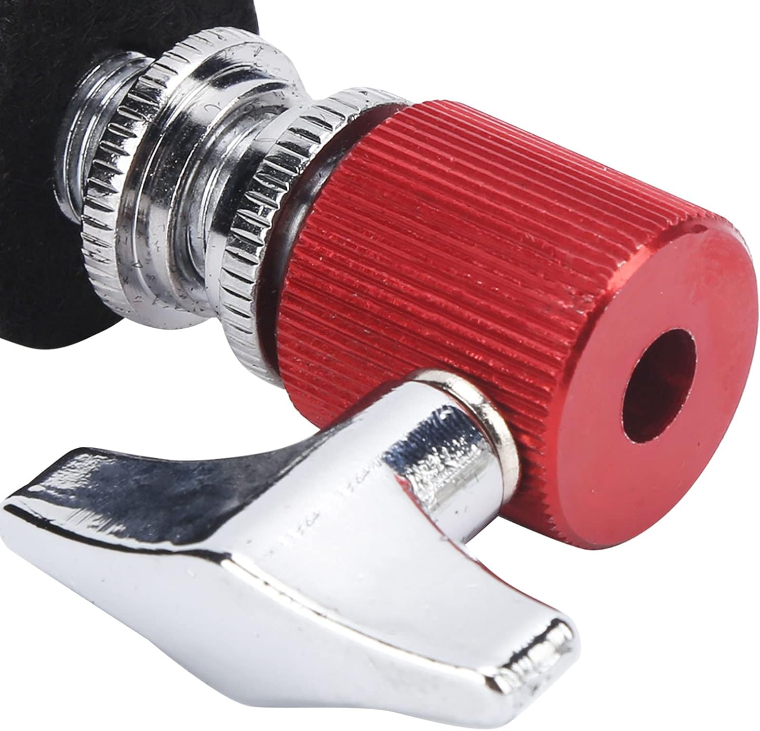 Hi-Hat Clutch, Aluminum Alloy Hi Hat Clutch Drum Clutch Standard Jazz Drum Percussion Instrument Parts & Accessories for General Purpose Professional (Red) image number 5