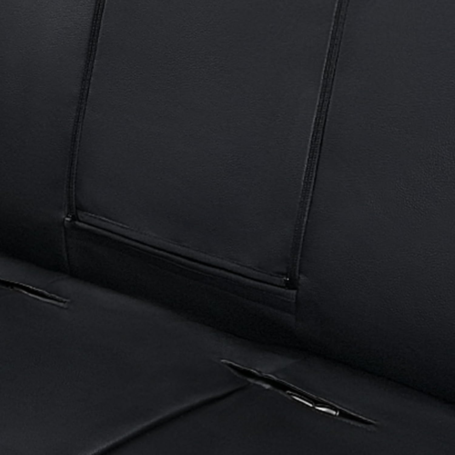 Flying Banner Rear Bench Car Seat Covers Car Seat Protectors Compatible Middle Cup Holder (Leopard Brown, Rear Bench-Premium) image number 5