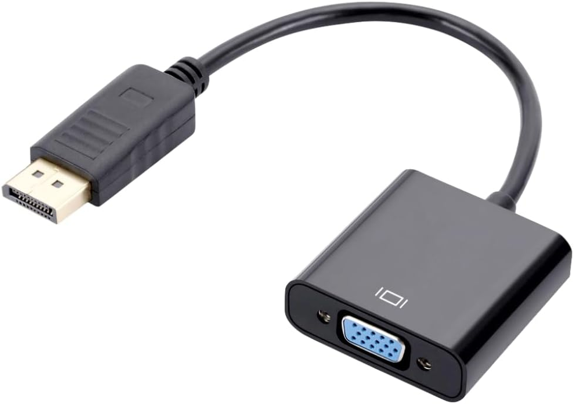 Displayport to VGA Adapter Display Monitor Converter Cable Adapter for Computer PC Desktop Laptop Projector image number 2