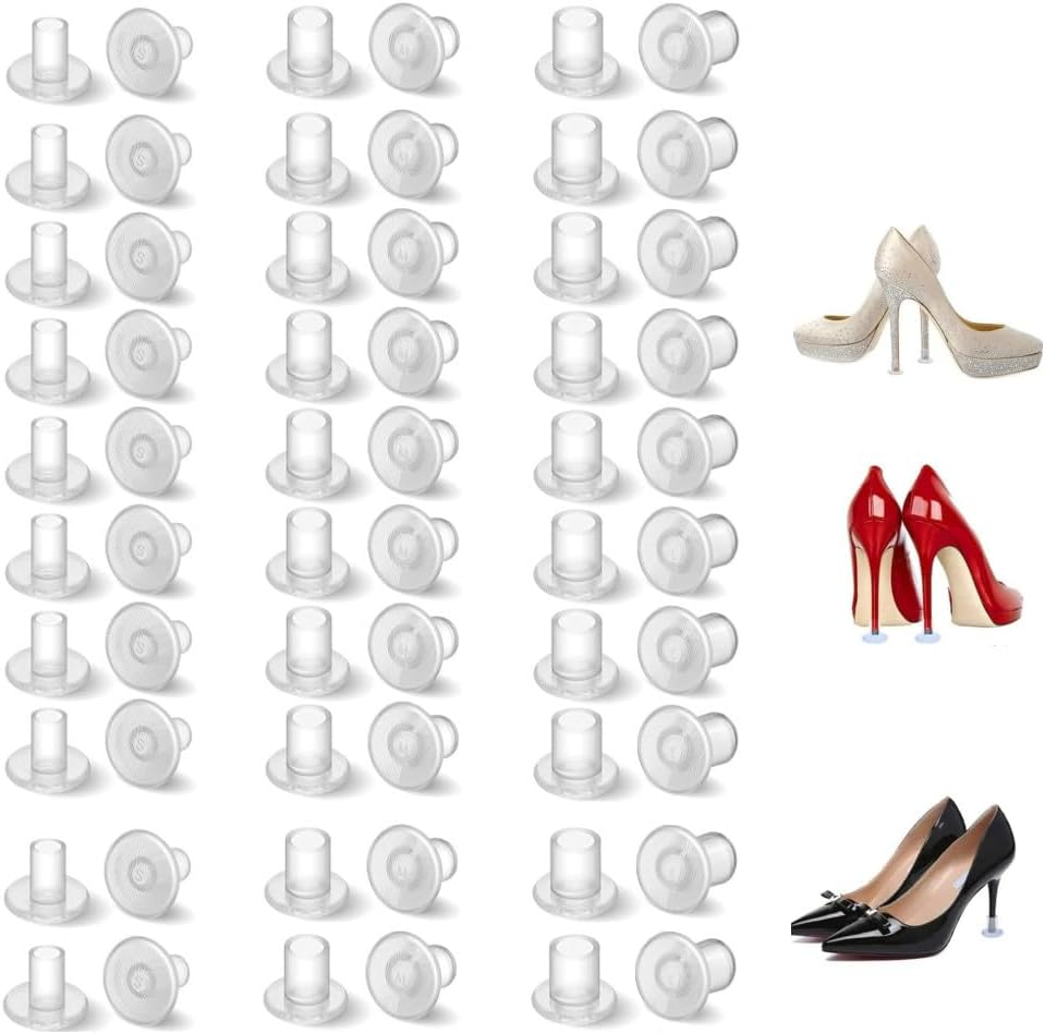 30 Pairs High Heel Protector for Grass, Heel Guards Stoppers for Shoes for Wedding for Women Wedding Shoes Stops Sinking into Grass(Small/Middle/Large) image number 2