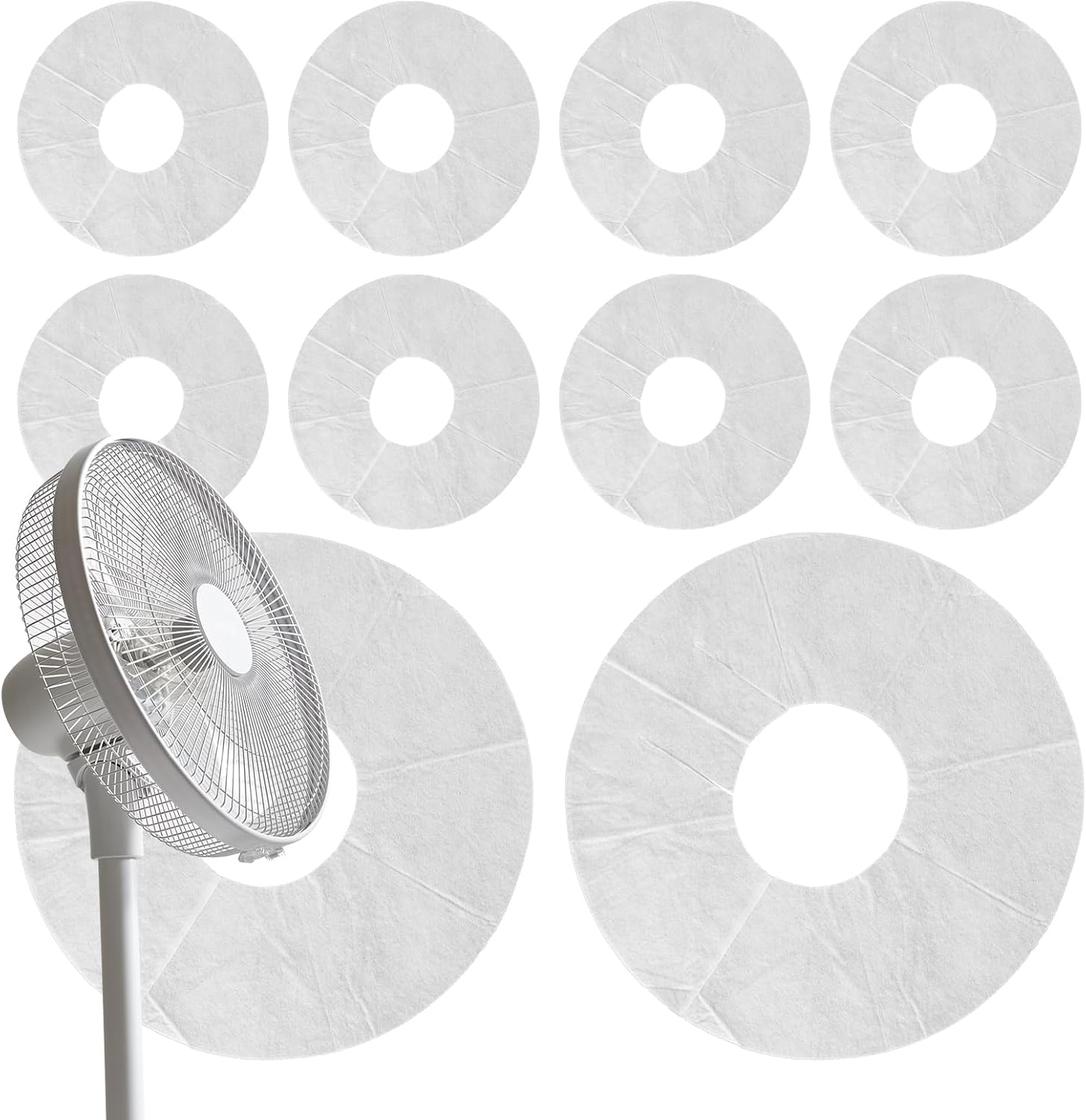 Net Mesh Cover for Fan - Dustproof Fan Protection - Easy Removal Guard Filter with Electrostatic Adsorption for Desktop Office Friends Colleagues Family