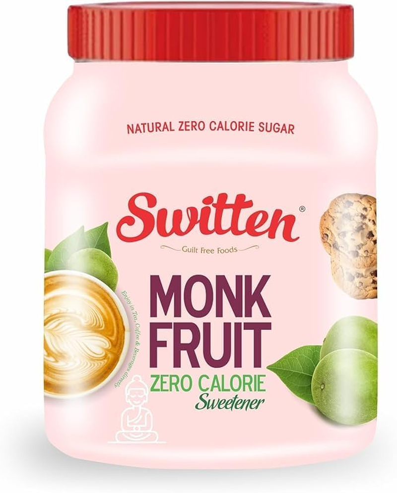 Switten Monk Fruit Sweetener 400G I White Sugar Substitute I Sugar Free I Zero Calorie, Keto Diet Friendly, Zero Net Carbs I Cook & Bake Blend image number 3