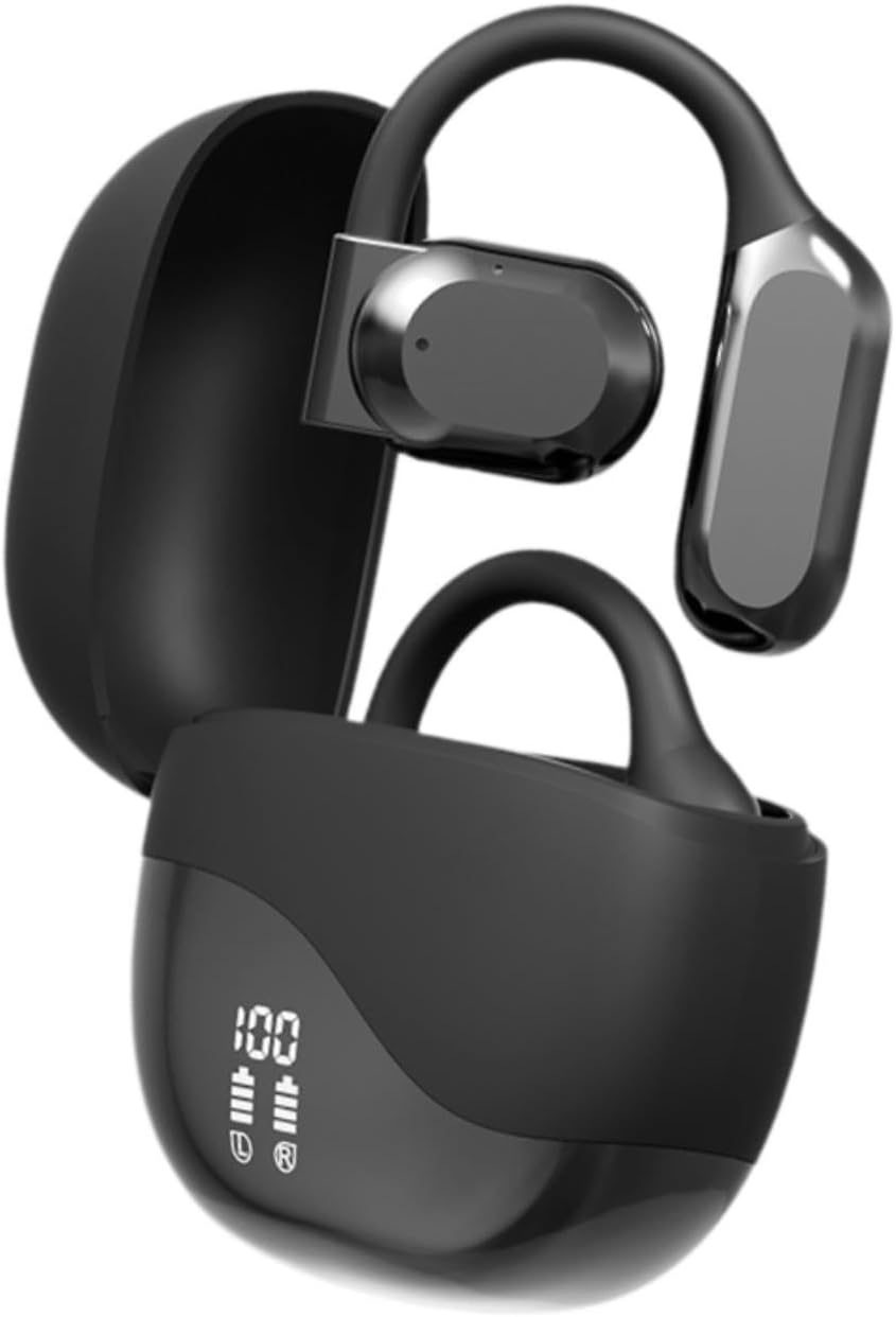 Language Translating Earbuds Lightweight Long Use Time Intelligent Headphone Black image number 6