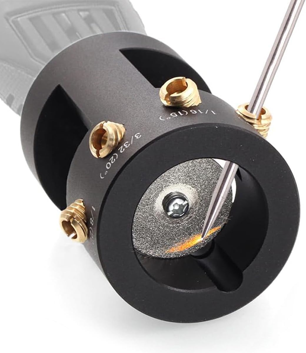 Gorise Tungsten Electrode Grinder TIG Welding Tool Set,Tig Welding Electrode Grinder with Adjustable Angle, Diamond Grinding Wheel and Rotary Connector. image number 2