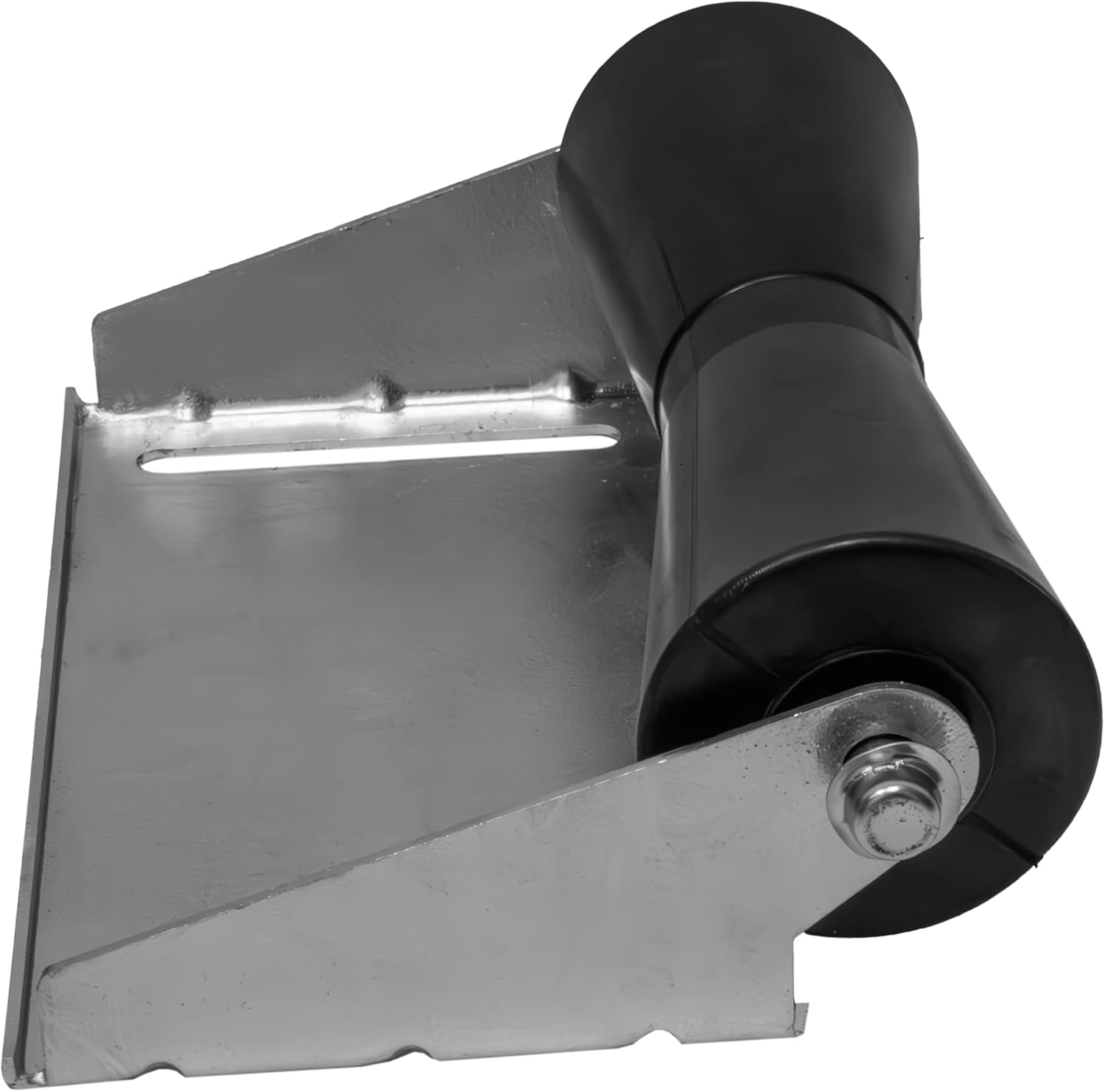Extreme Max 3006.7152 Boat Trailer Keel Roller and Bracket Kit for 3X3 Cross Members - 12" Poly Vinyl Roller, Black image number 1